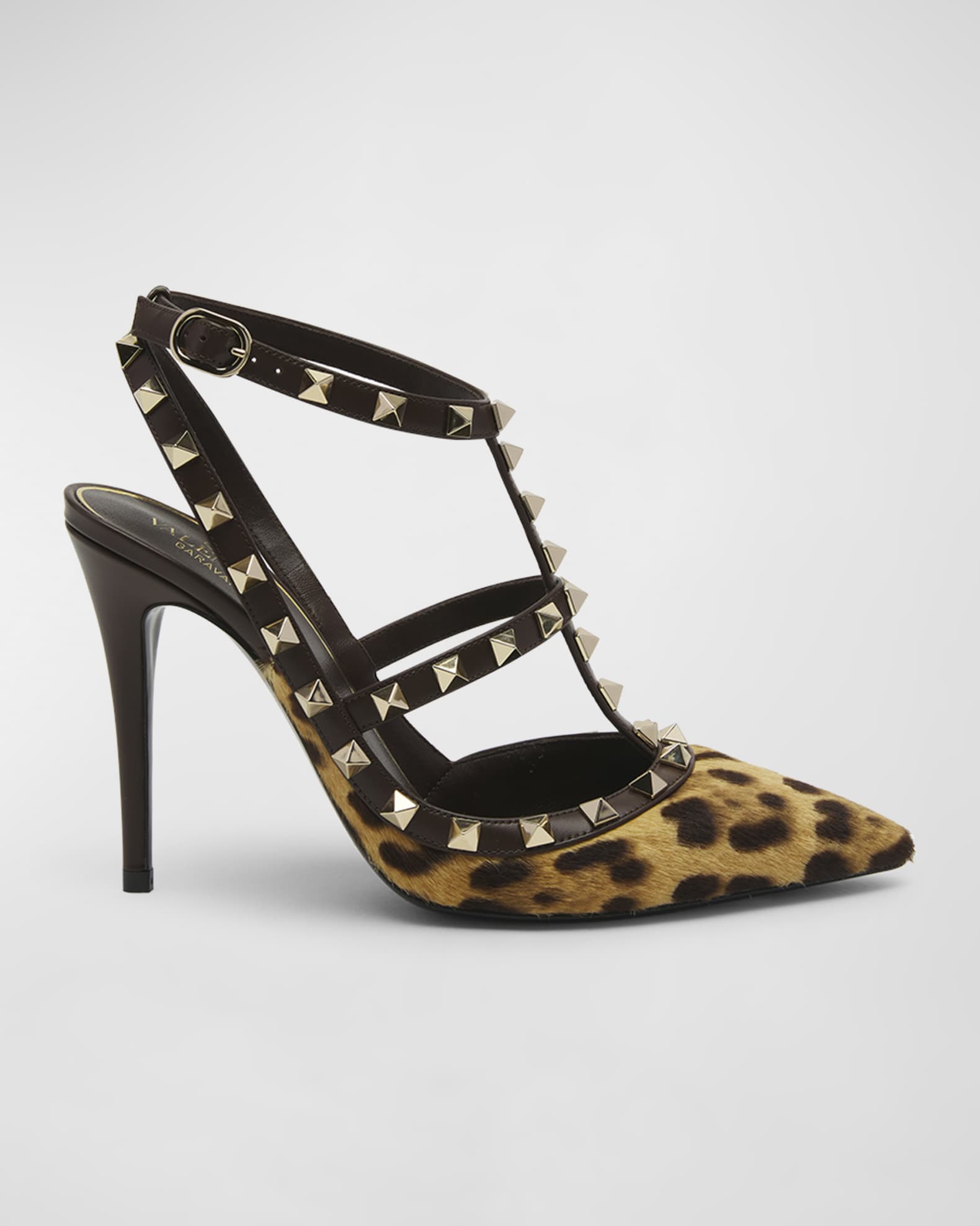 Buckle Shoe in Leopard Calf Hair