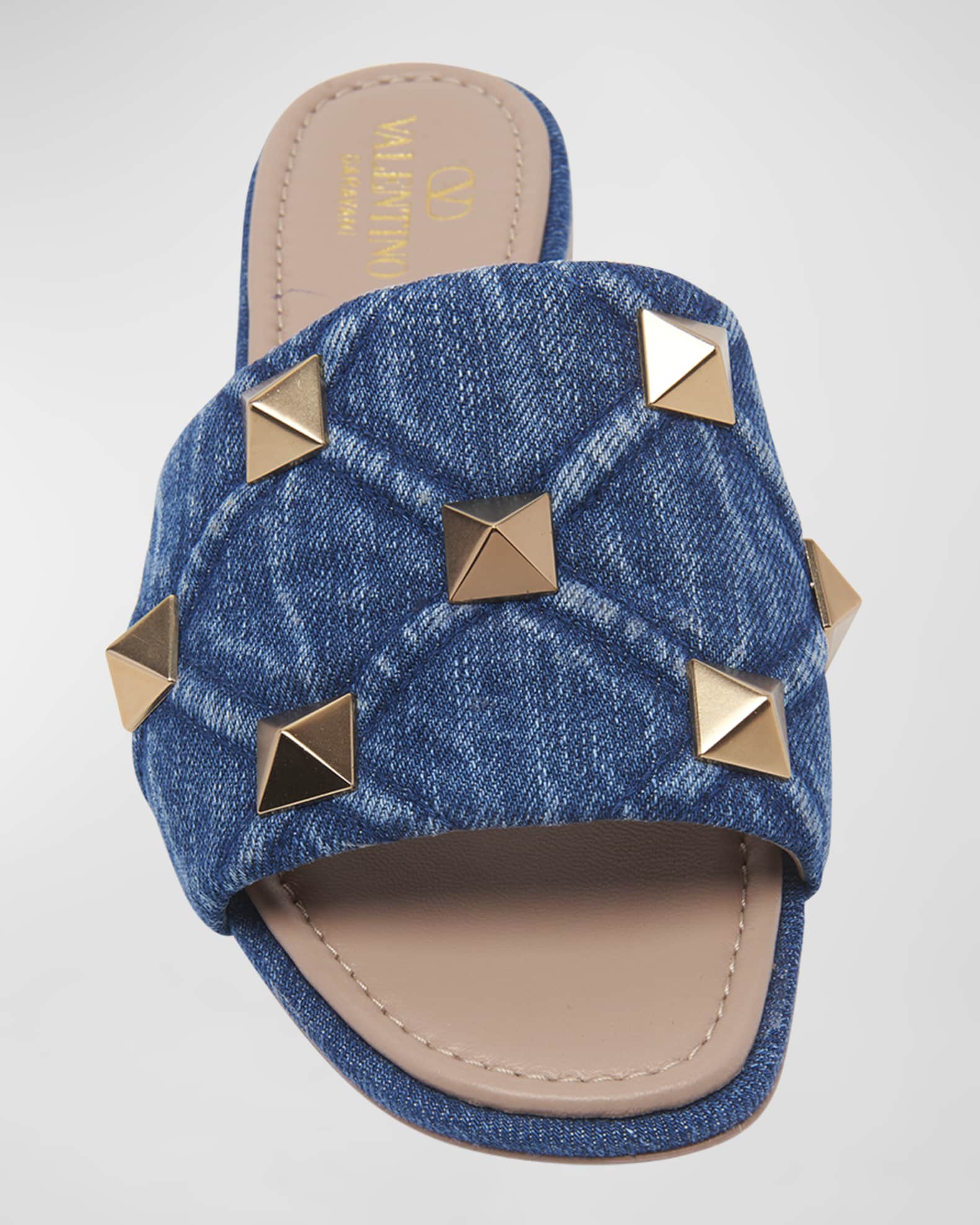 Valentino flat studded sandals 2025