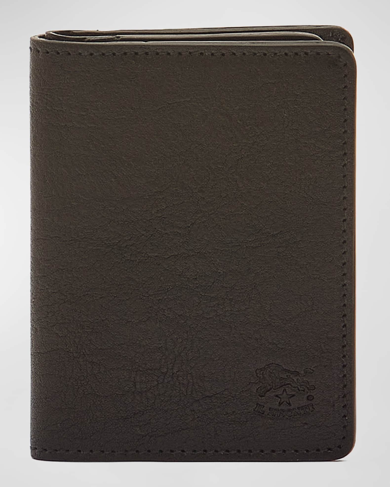 Il Bisonte Men's Oriuolo Leather Bifold Card Holder