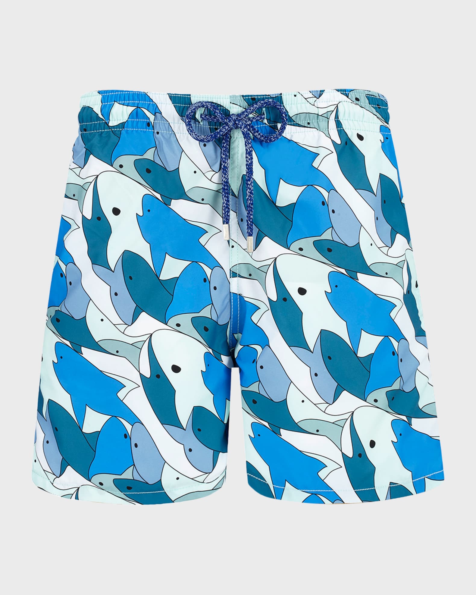 Vilebrequin Men's Large SharkPrint Swim Shorts Neiman Marcus