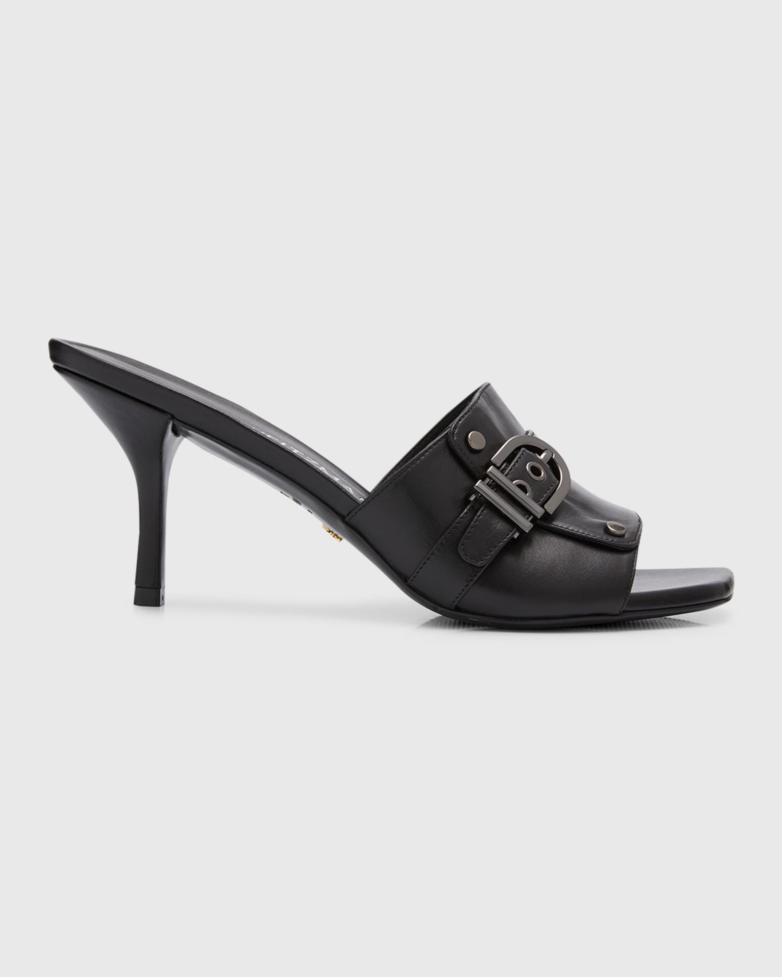 Stuart Weitzman Maverick Belt Mule Sandals | Neiman Marcus