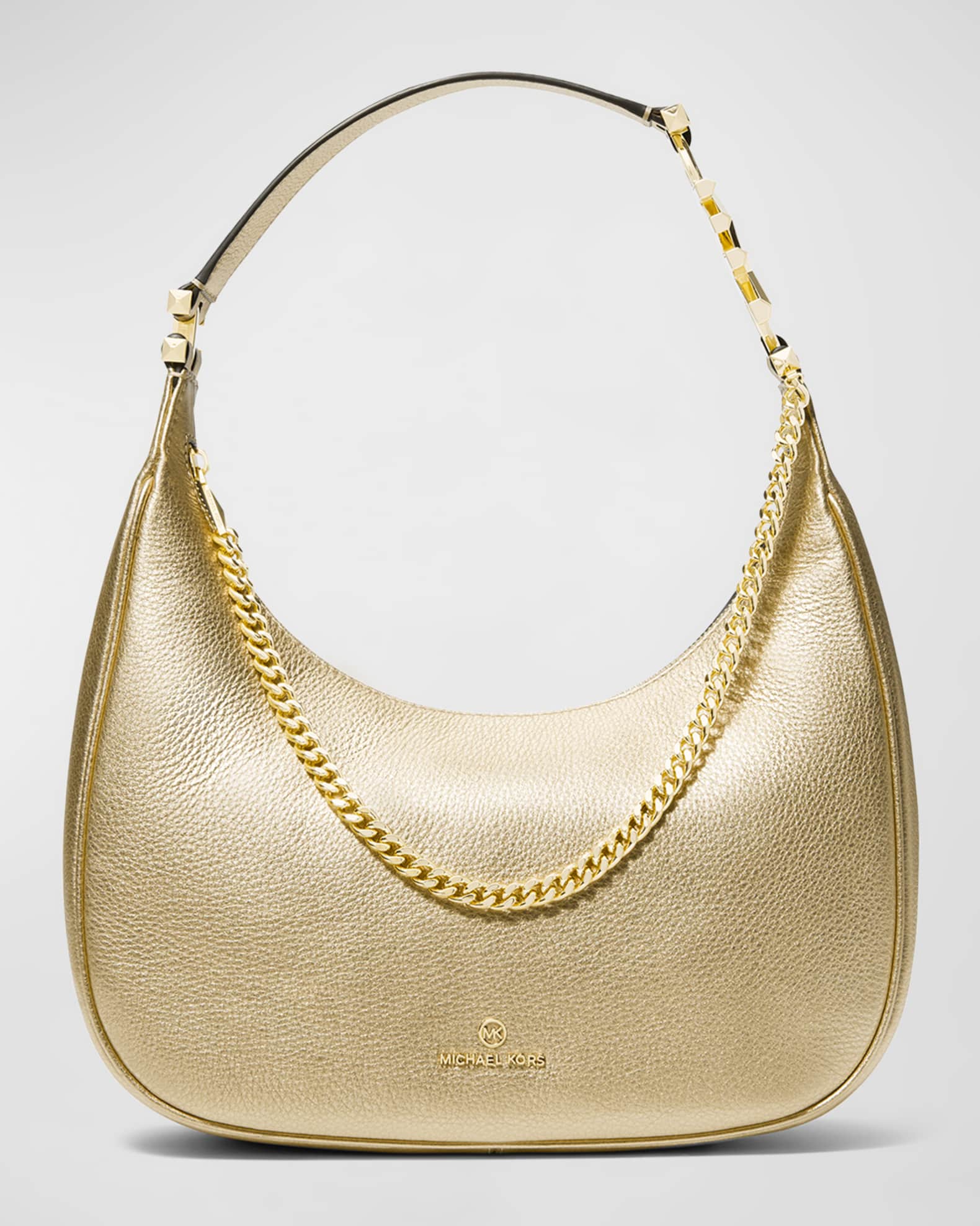 Bolso De Hombro Michael Kors Piper Para Mujer Dorado, Cuero Serpiente,  Pequeño