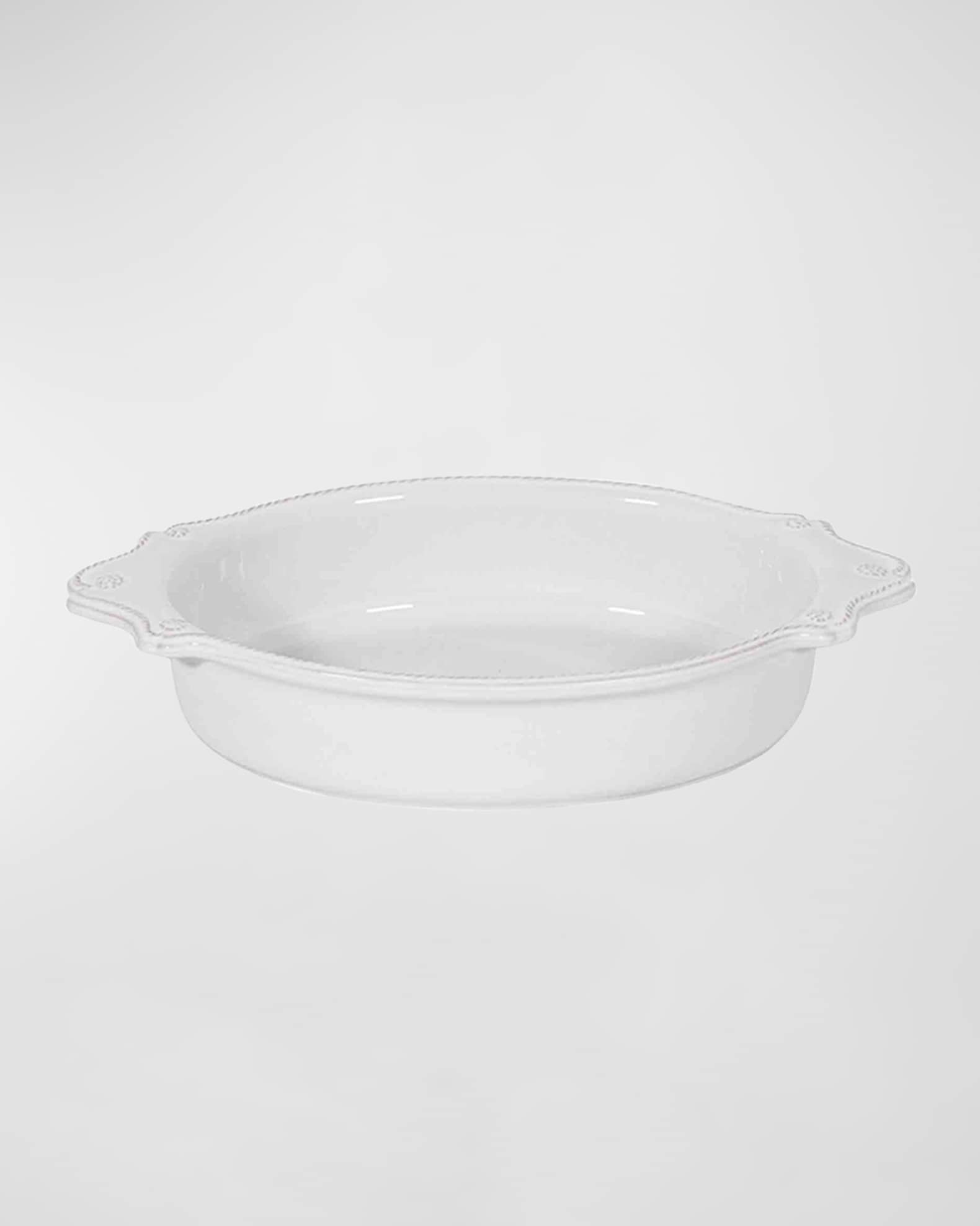 Berry & Thread Whitewash 13" Oval Baker  0