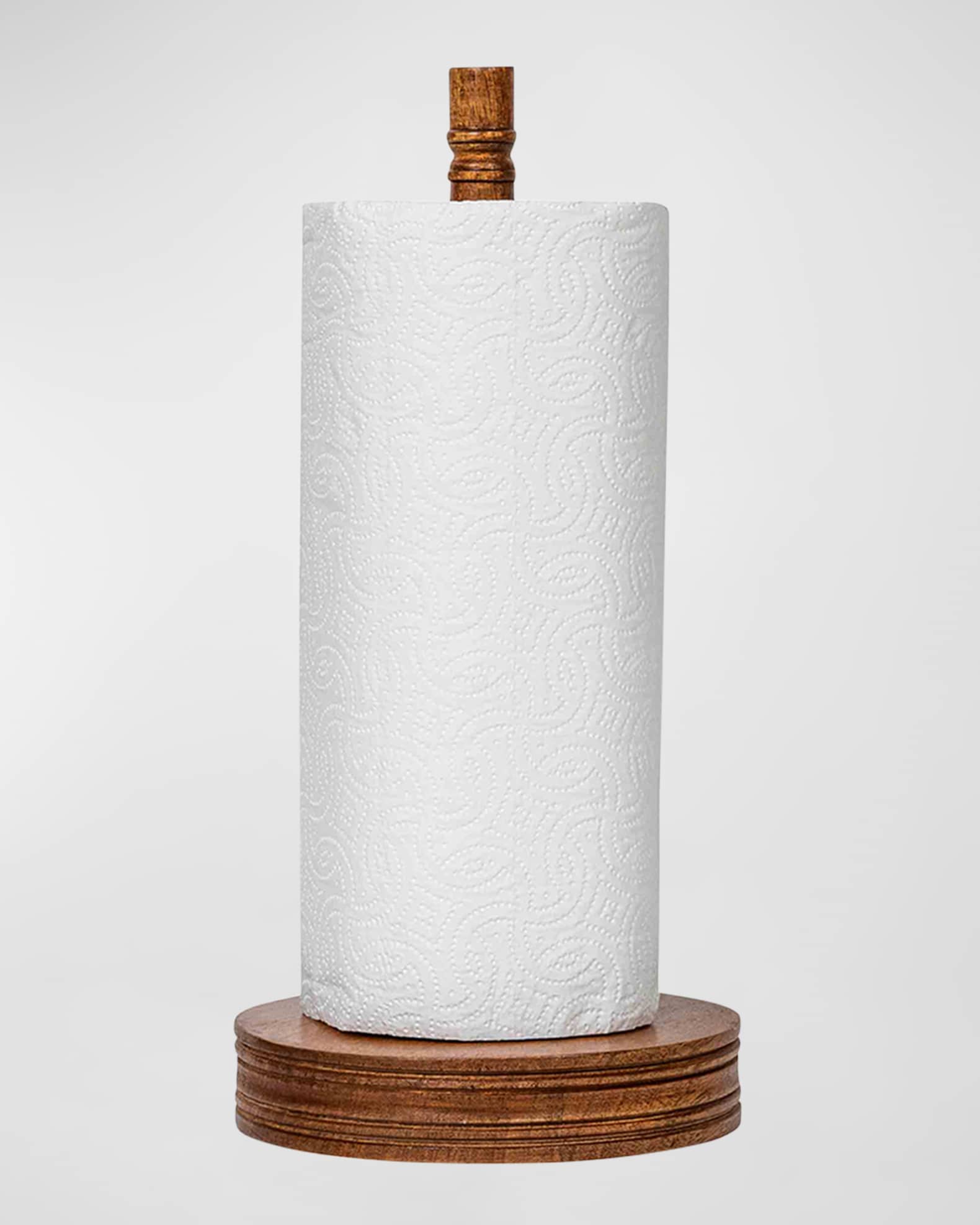 Juliska Bilbao Wood Paper Towel Holder Neiman Marcus