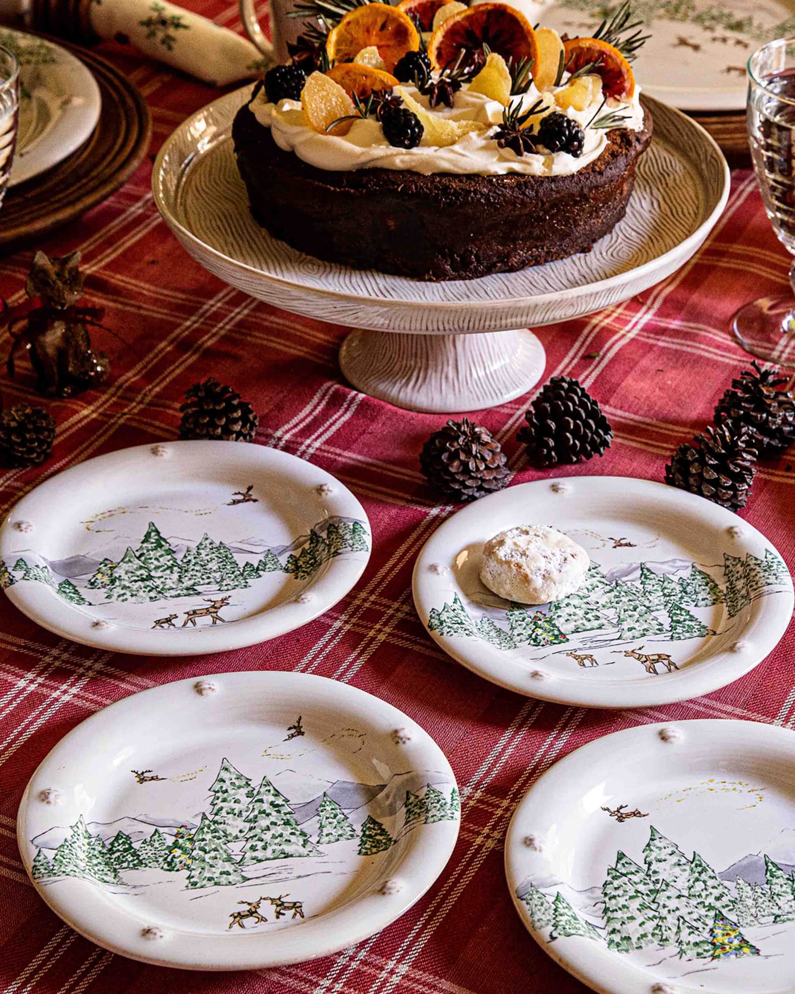 Berry & Thread North Pole Napkin Set of 4 - By Juliska
