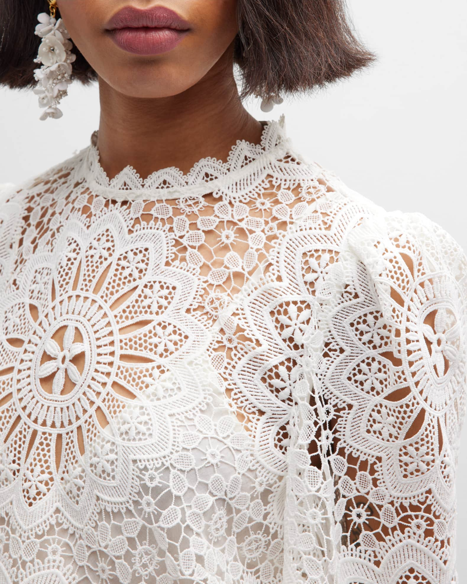 Zimmermann Chintz Doily Lace Top | Neiman Marcus