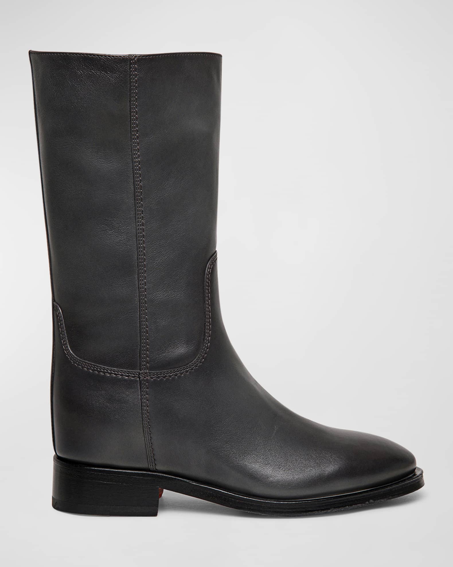 Fleeces Leather Mid Boots 0