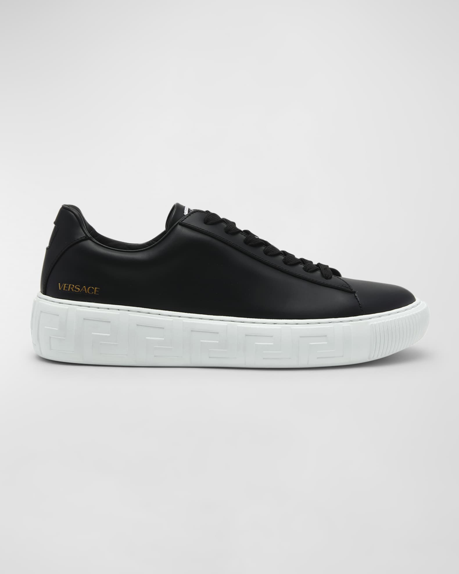 Versace leather sneakers cheap