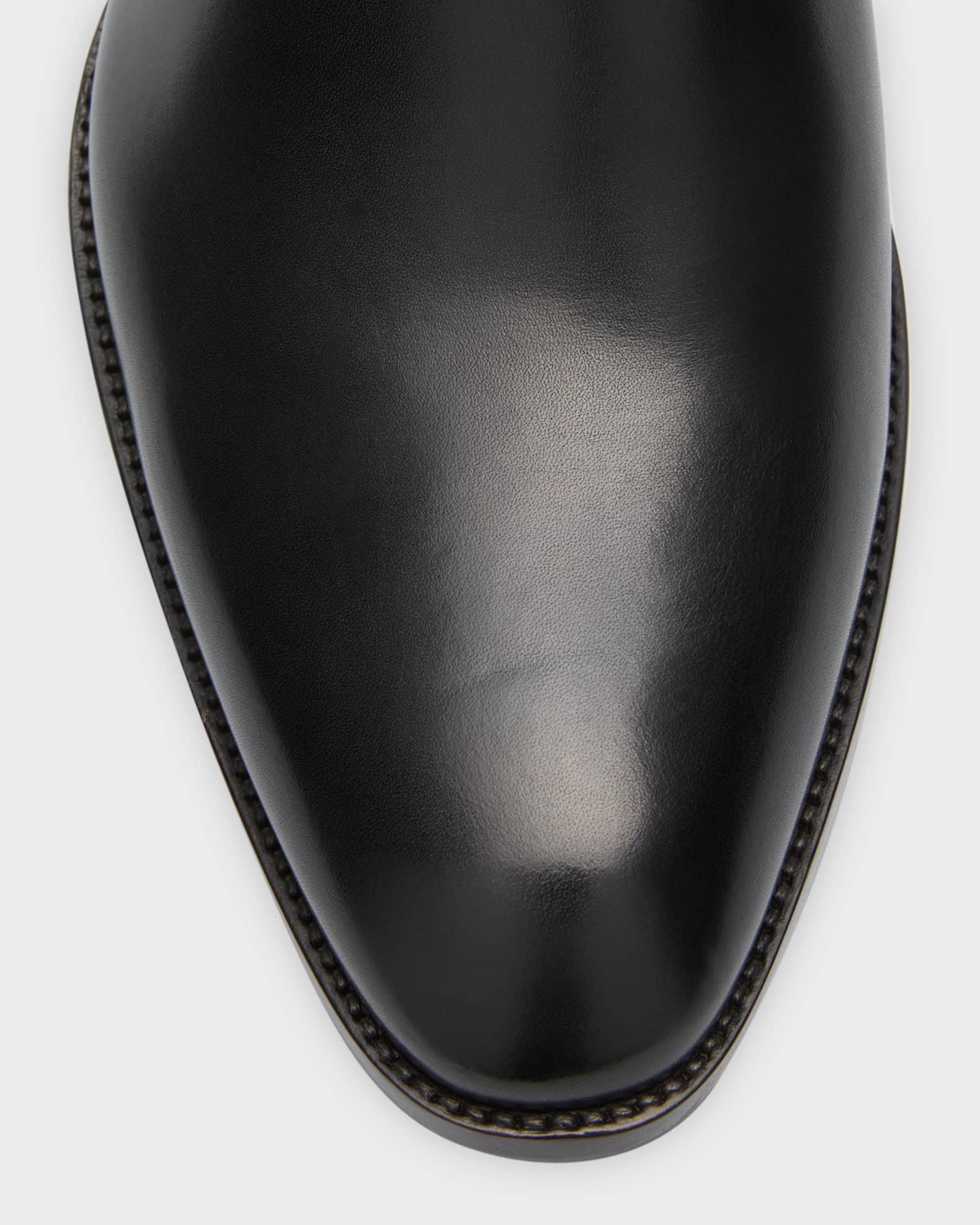 Saint Laurent Men s Wyatt 40 Leather Chelsea Boots Neiman Marcus