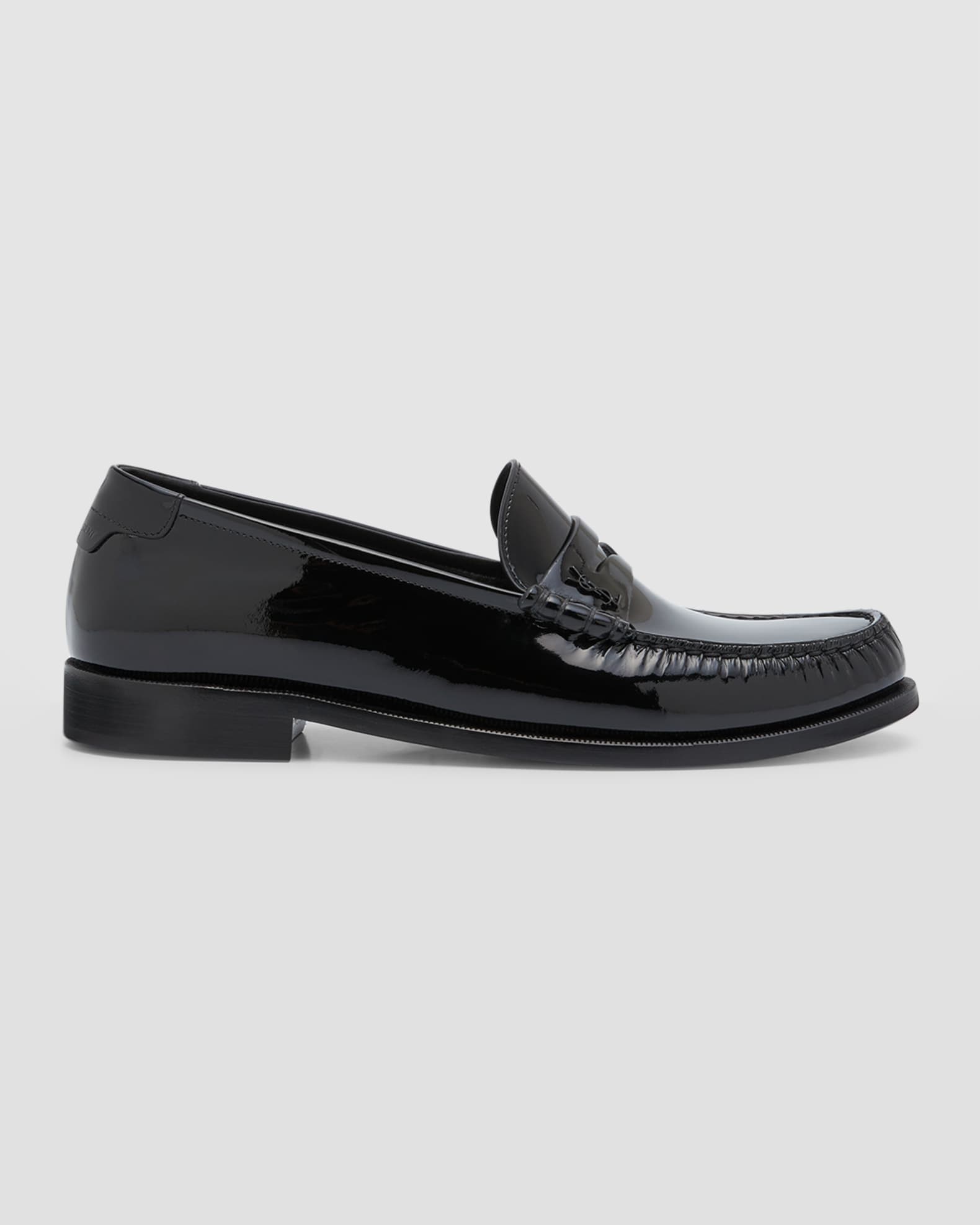 Saint Laurent Men's Patent Leather Penny Loafers | Neiman Marcus