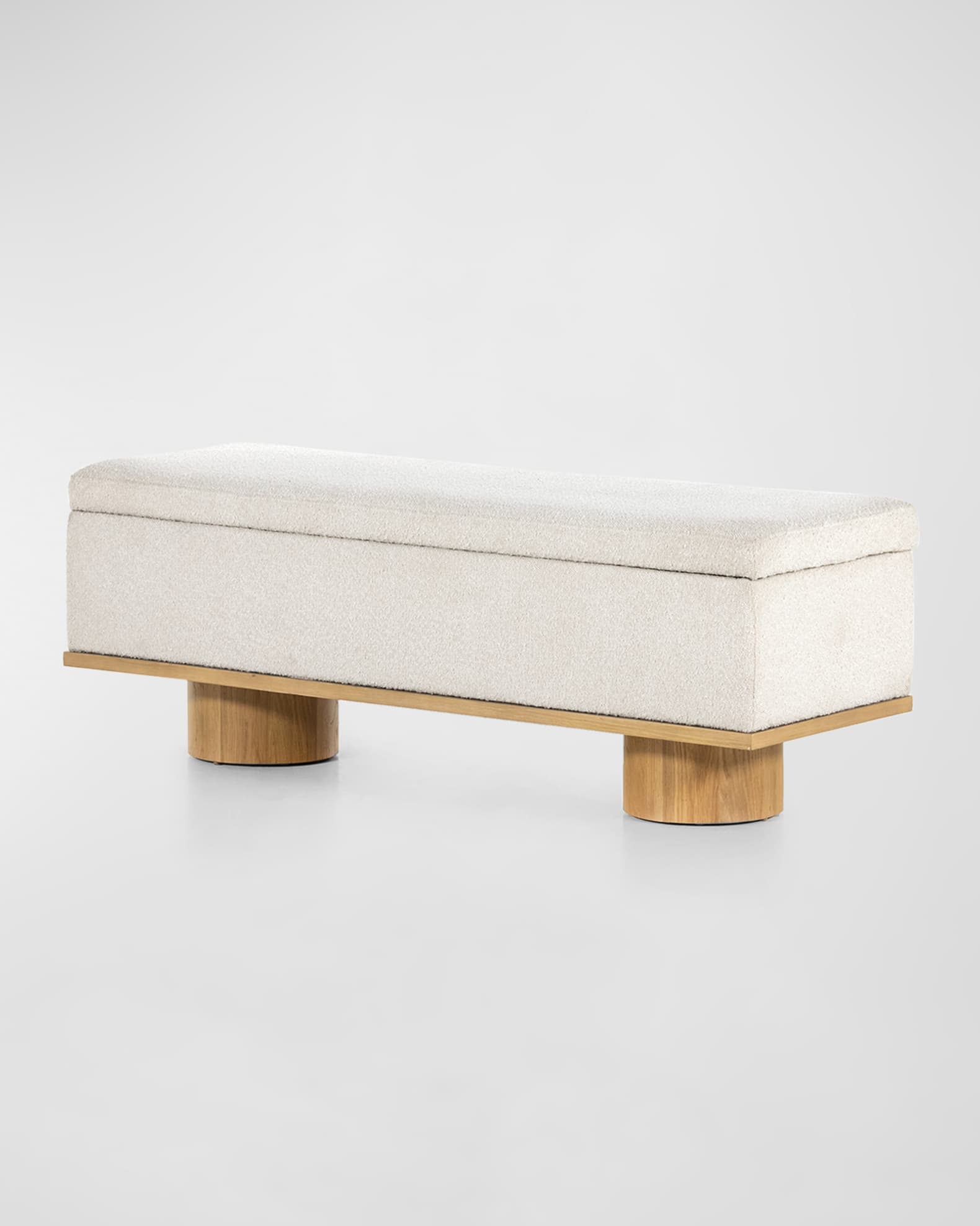 Navi Upholstered Boucle Bench  1