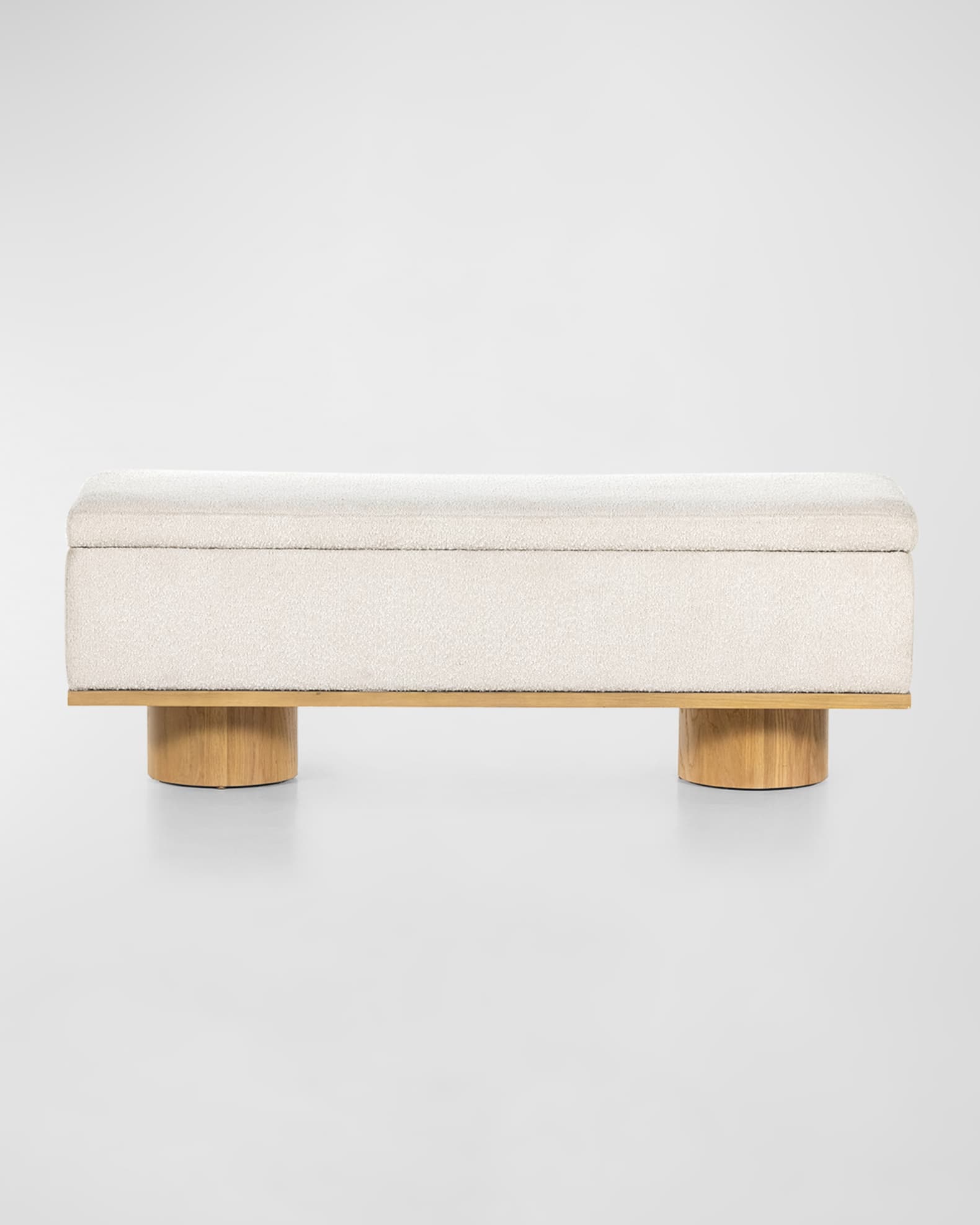 Navi Upholstered Boucle Bench  0