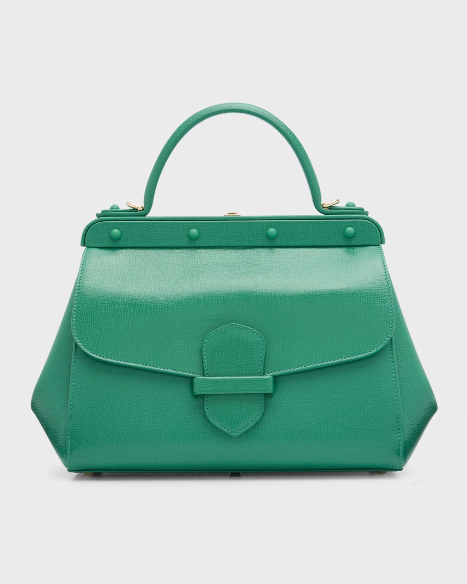 Margherita Medium Leather Top-Handle Bag 0
