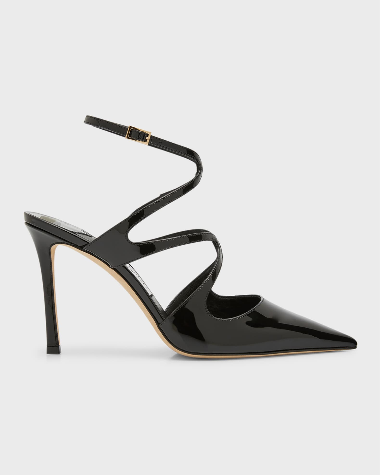 Jimmy Choo Azia Patent Crisscross Pumps Neiman Marcus