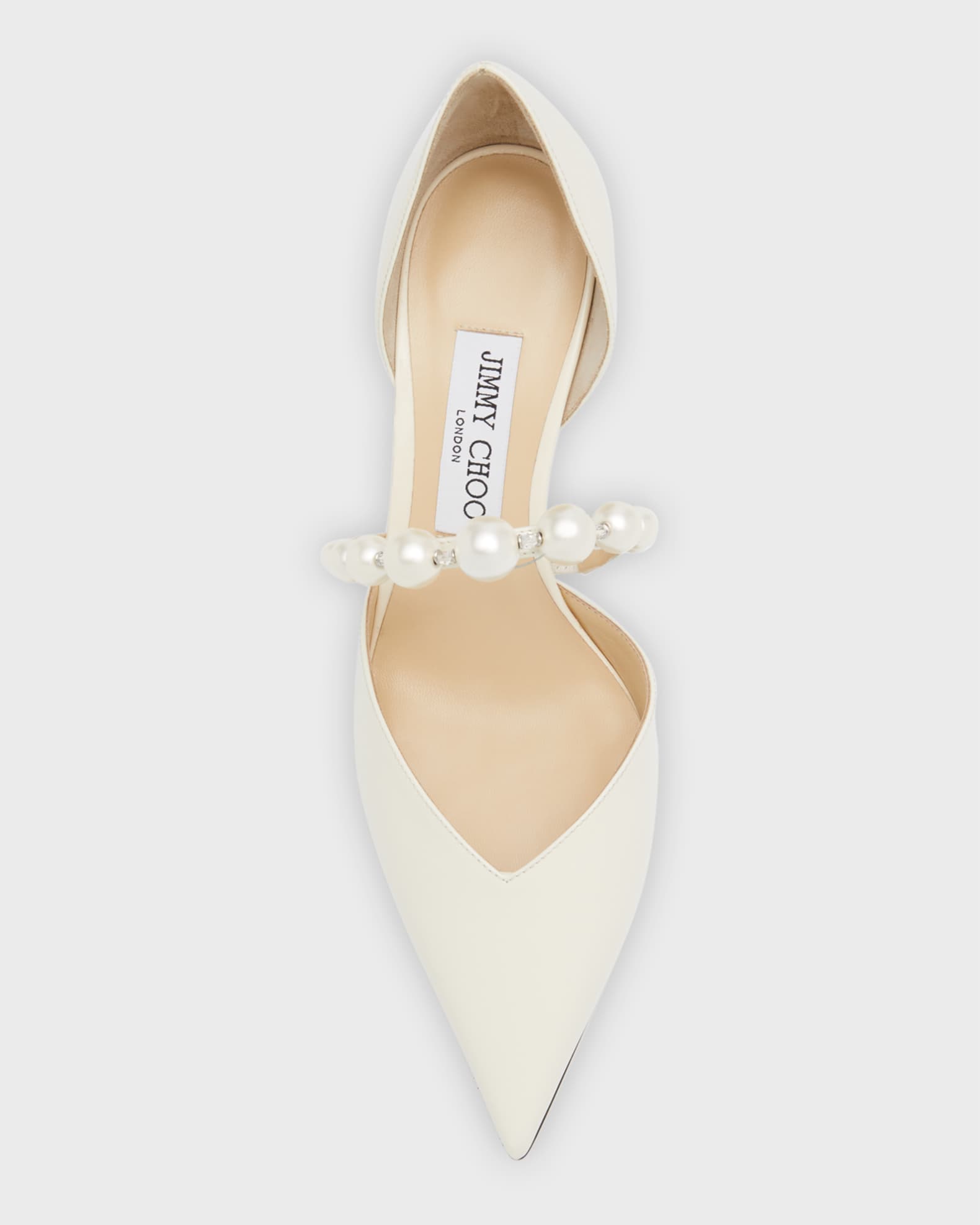 Jimmy Choo Aurelie d'Orsay Pearly Band Pumps | Neiman Marcus