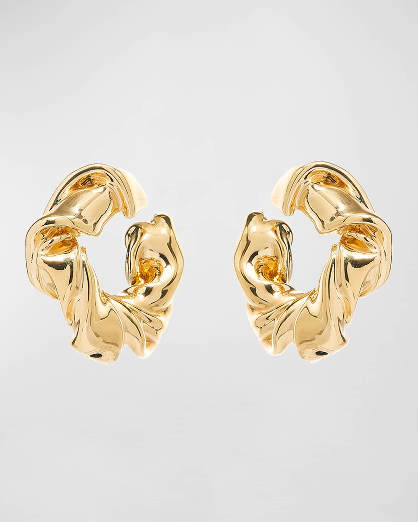 Oscar de la renta hoop earrings best sale