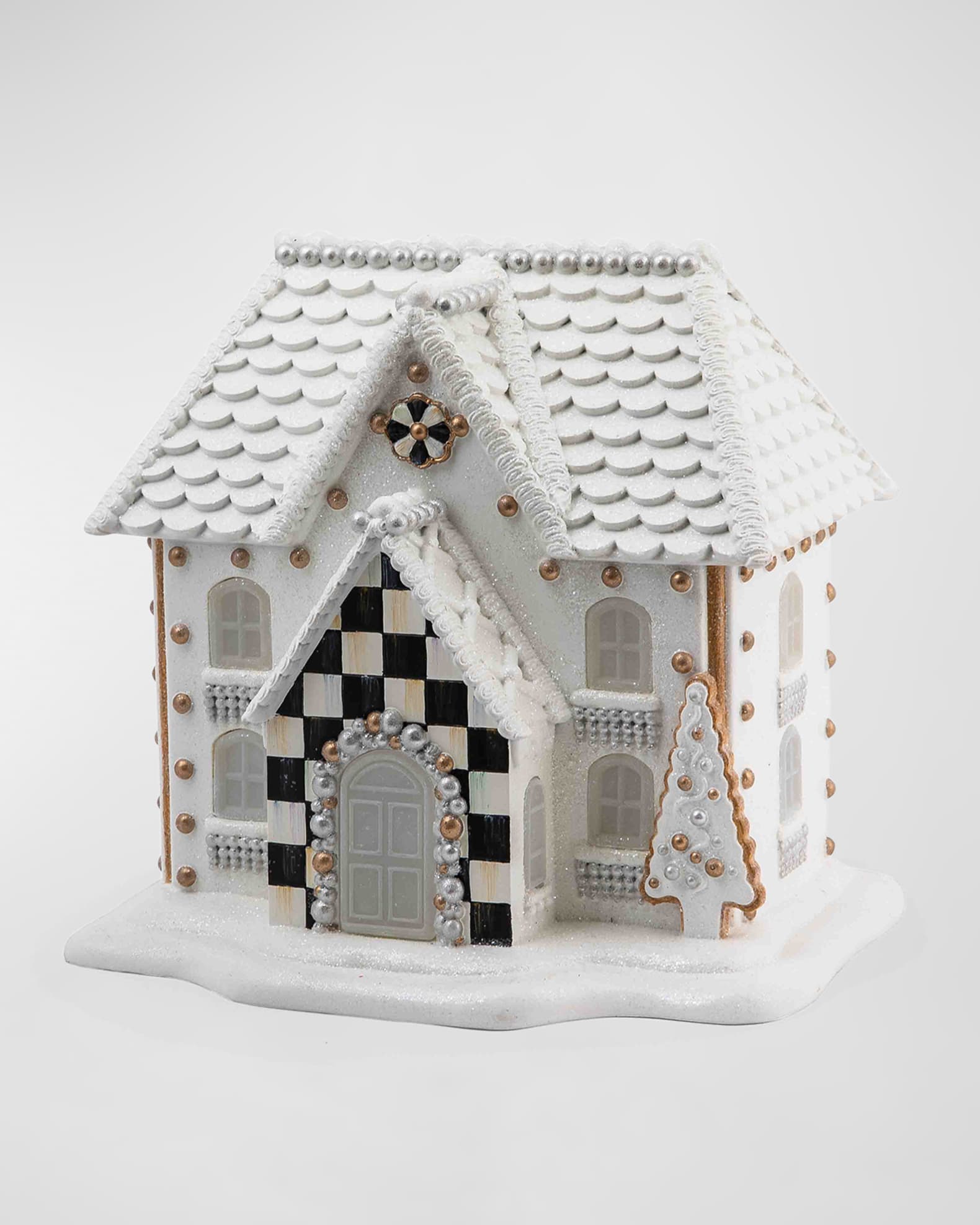MacKenzie Childs Gingerbread Illuminated House Neiman Marcus