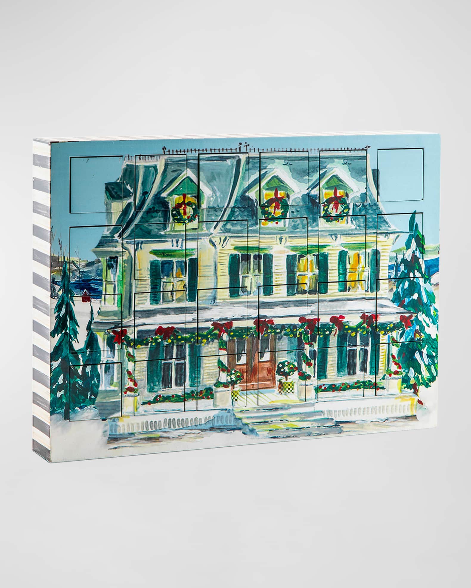 MacKenzieChilds Holiday Farmhouse Advent Calendar Neiman Marcus