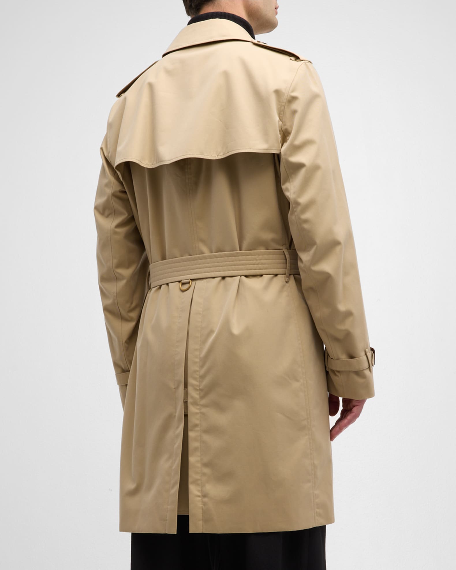 Burberry Men's Kensington Trench Coat | Neiman Marcus