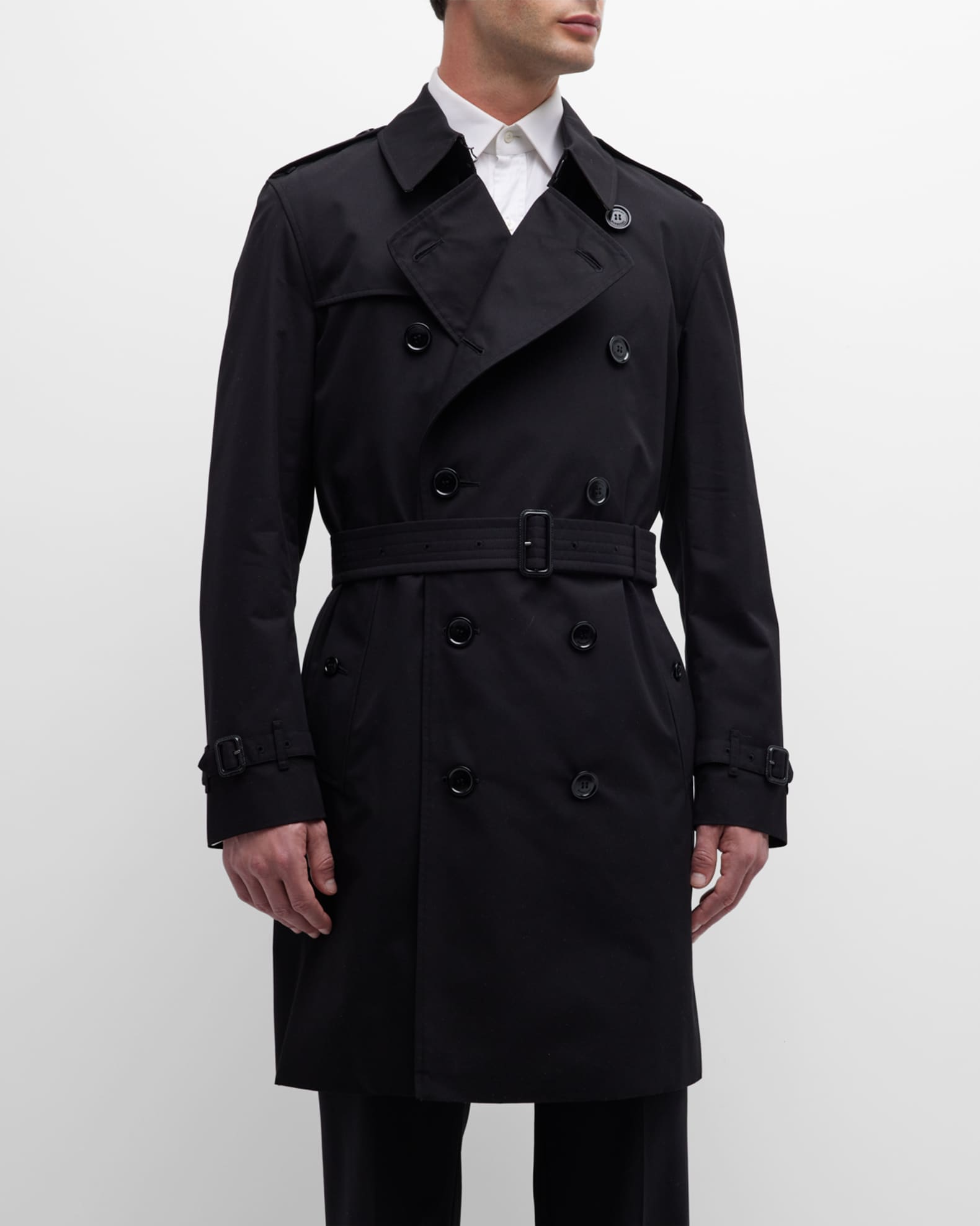 Men's Kensington Gabardine Trench Coat | Neiman Marcus