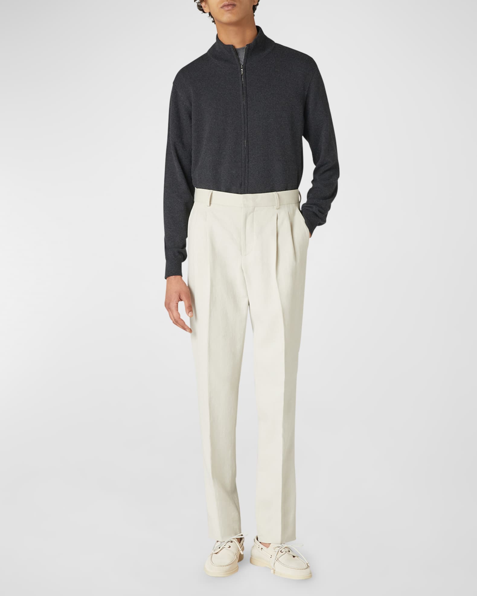 Men's Baby Cashmere Full-Zip Sweater 1
