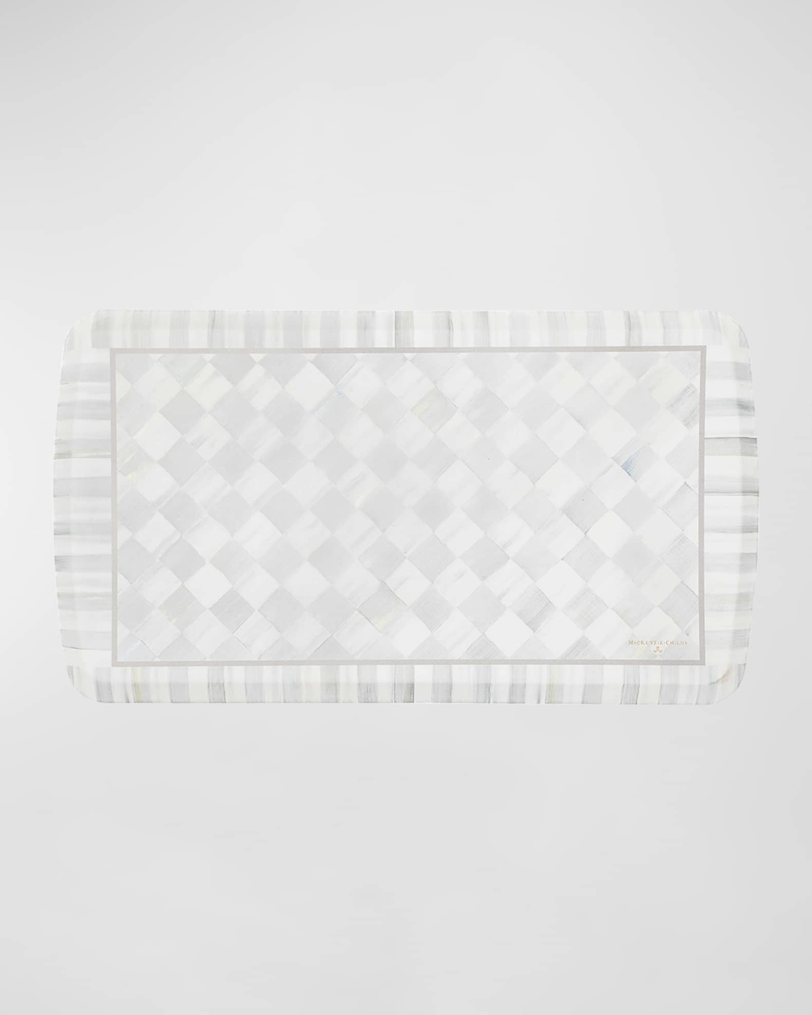 MacKenzieChilds Sterling Check Gel Pro Comfort Mat Neiman Marcus