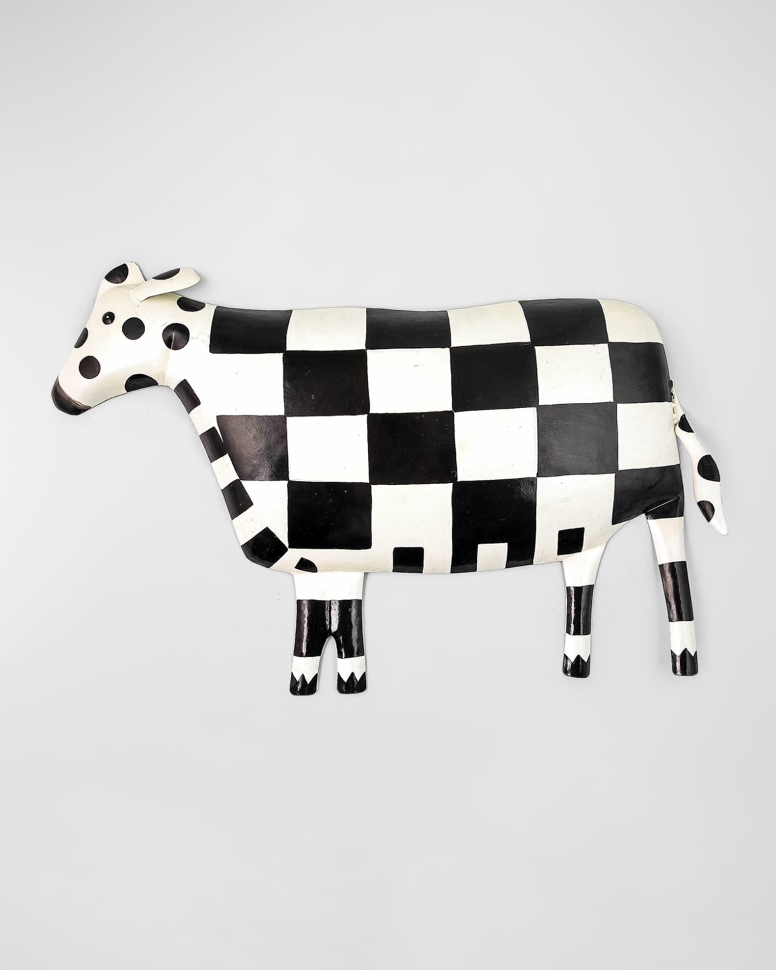 MacKenzieChilds Checker Dot Cow Wall Decor Neiman Marcus