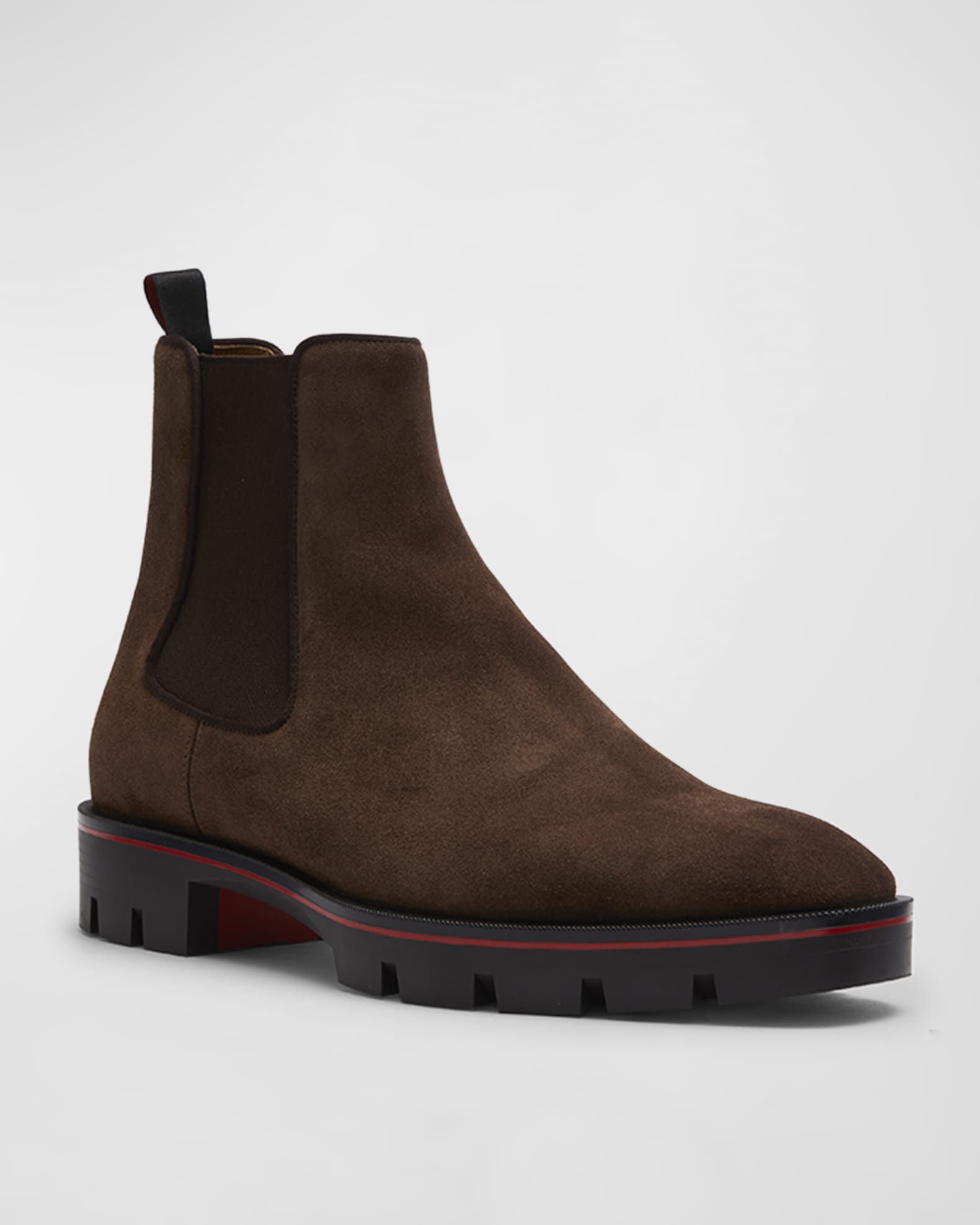 Christian Louboutin Men's Alpinosol Lug Sole Chelsea Boots