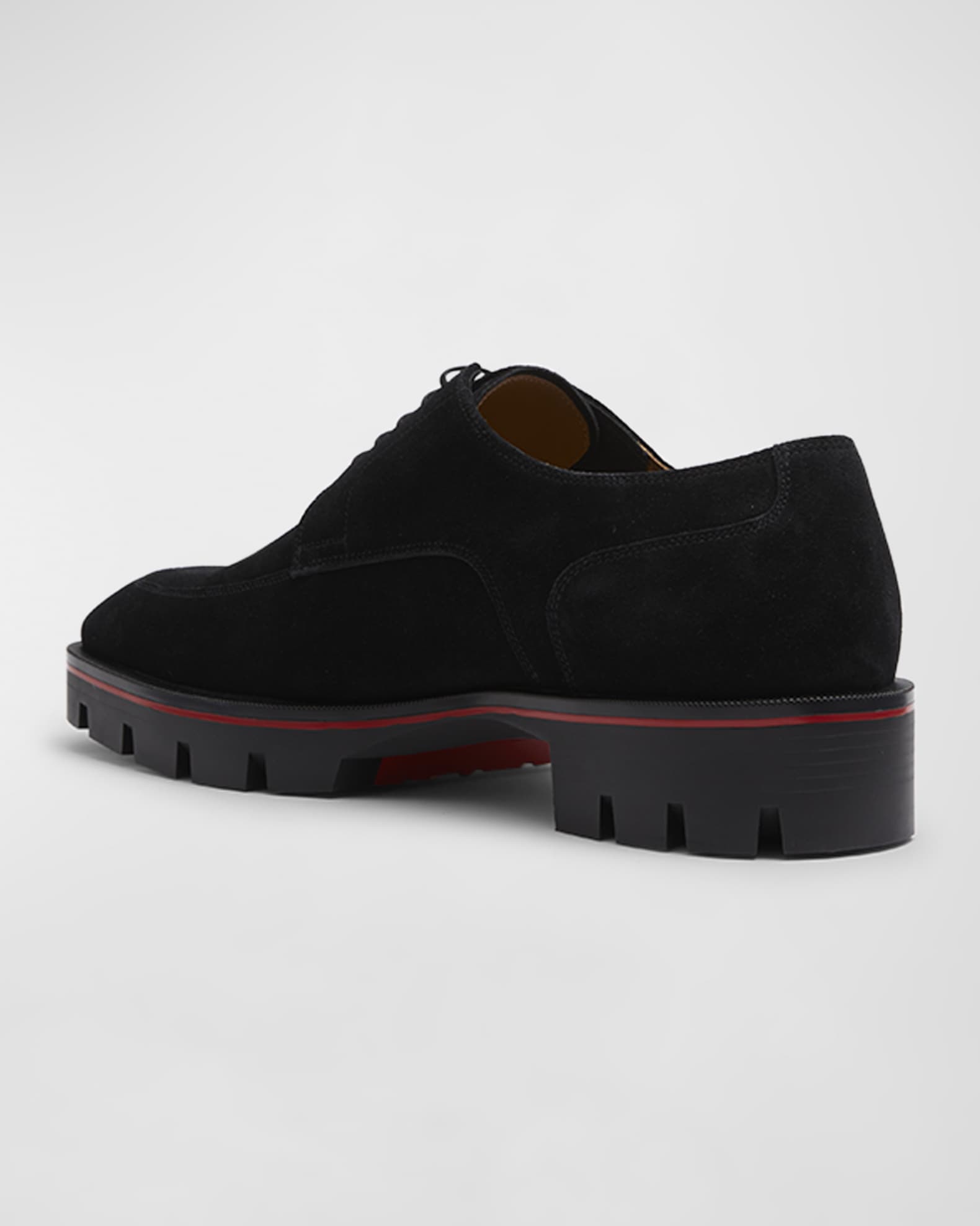 Christian Louboutin Men s Davisol Lug Sole Derby Shoes Neiman Marcus