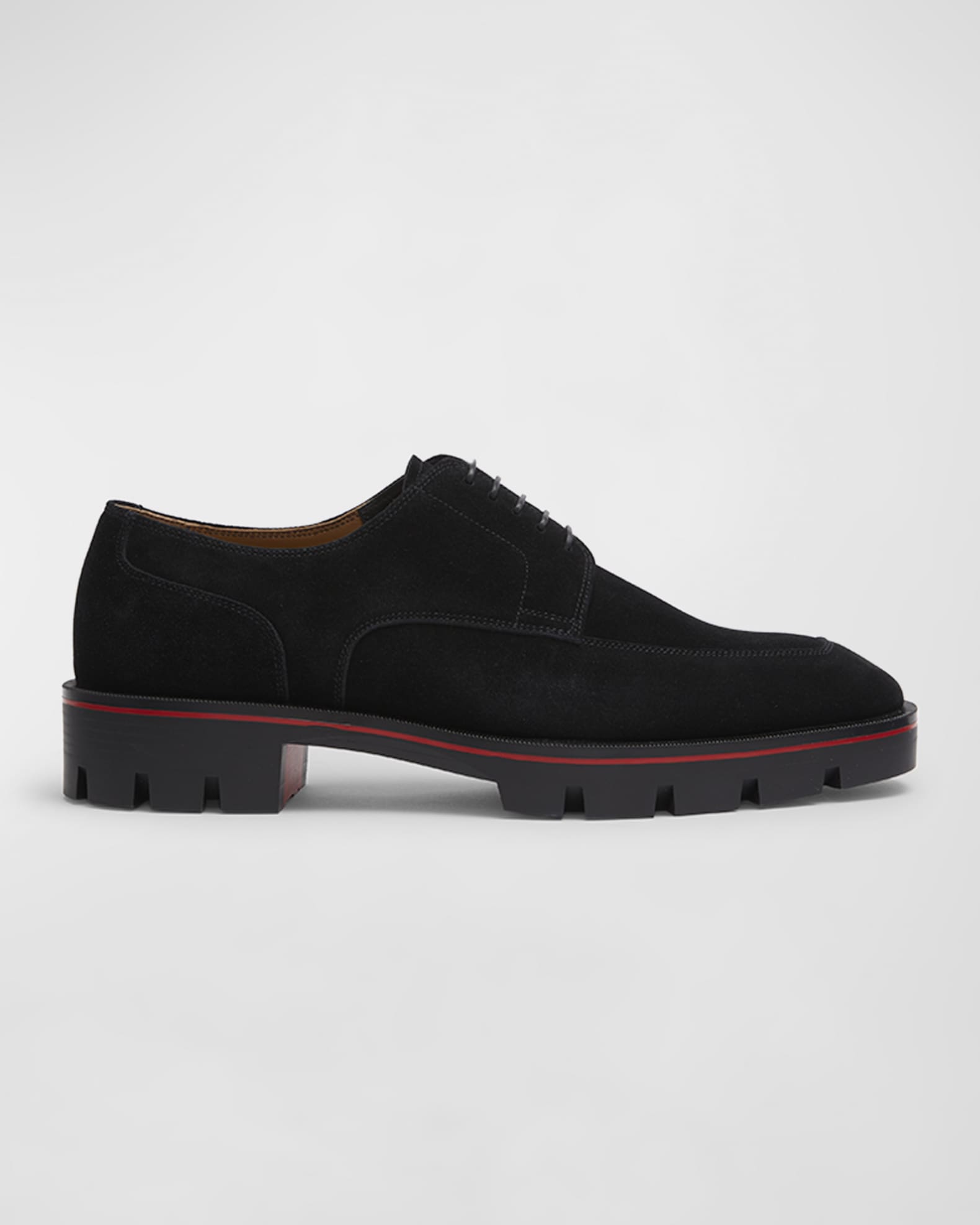 Christian Louboutin Men's Davisol Lug Sole Derby Shoes | Neiman Marcus