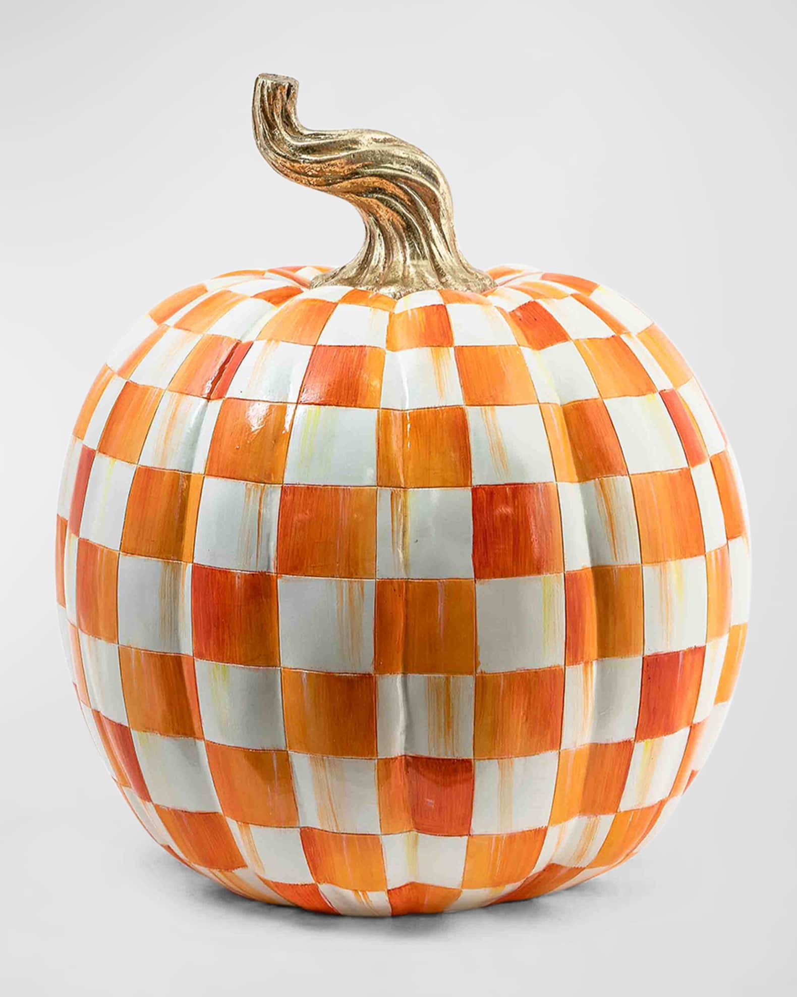 Orange Check Pumpkin 0