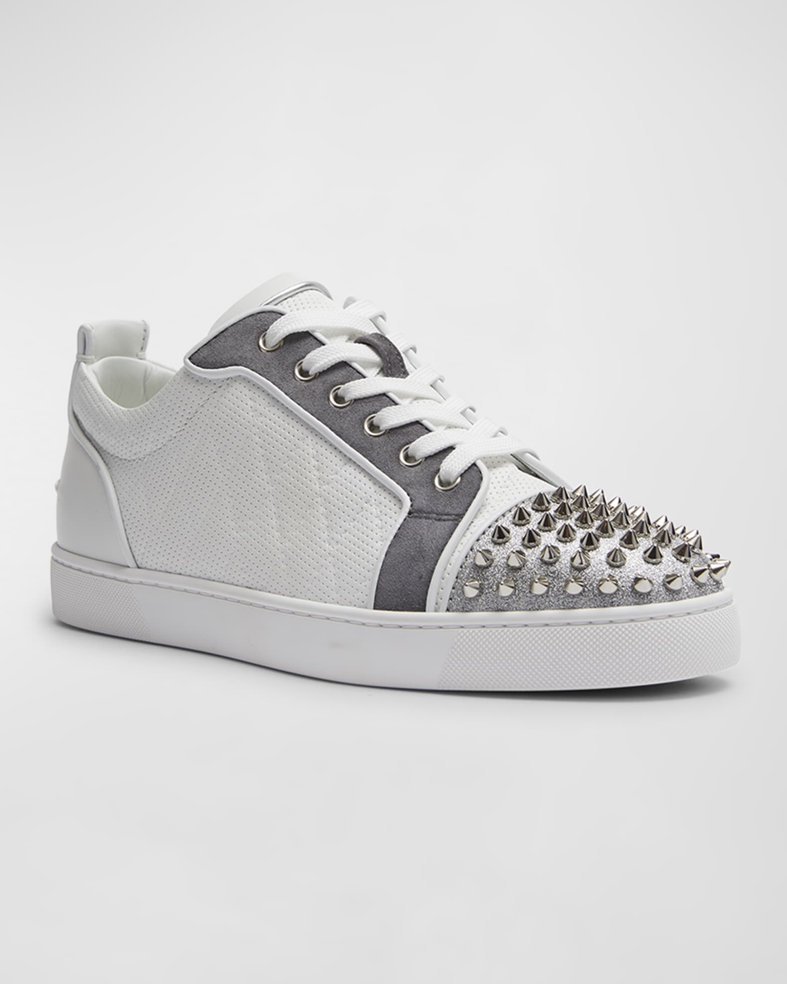 Shop Christian Louboutin CHRISTIAN LOUBOUTIN LOUIS JUNIOR SPIKES SNEAKER by  sweetピヨ