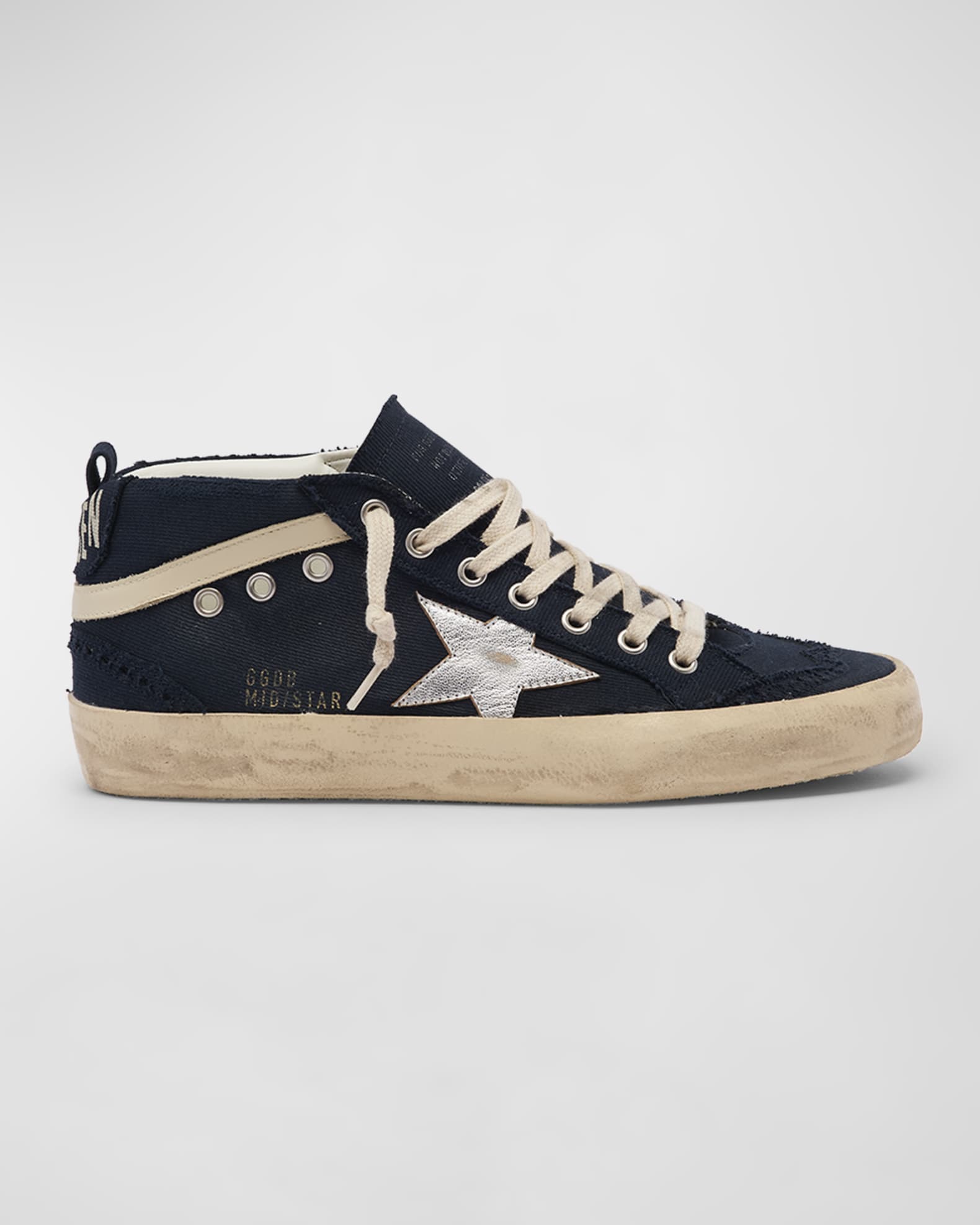 Mid Star Canvas Wing Tip Sneakers