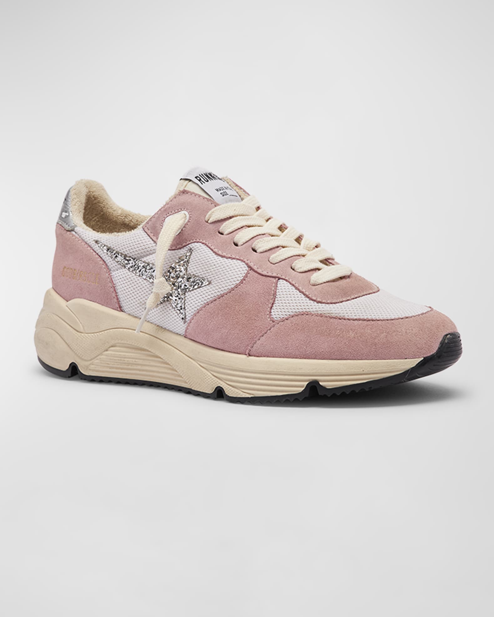 Golden Goose Running Sole Mixed Media Sneakers