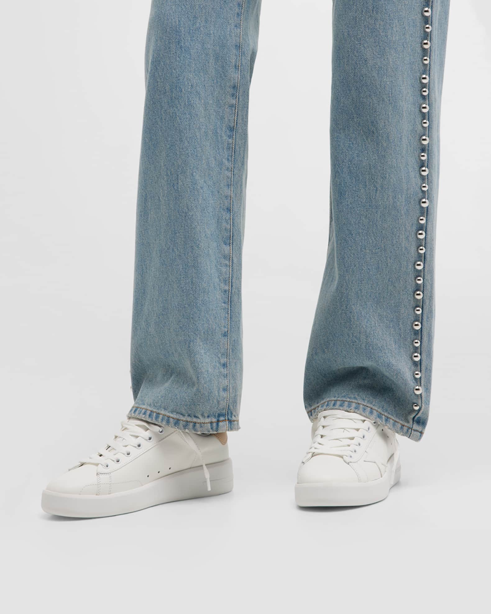 Pure Star Bicolor Leather Low-Top Sneakers 1