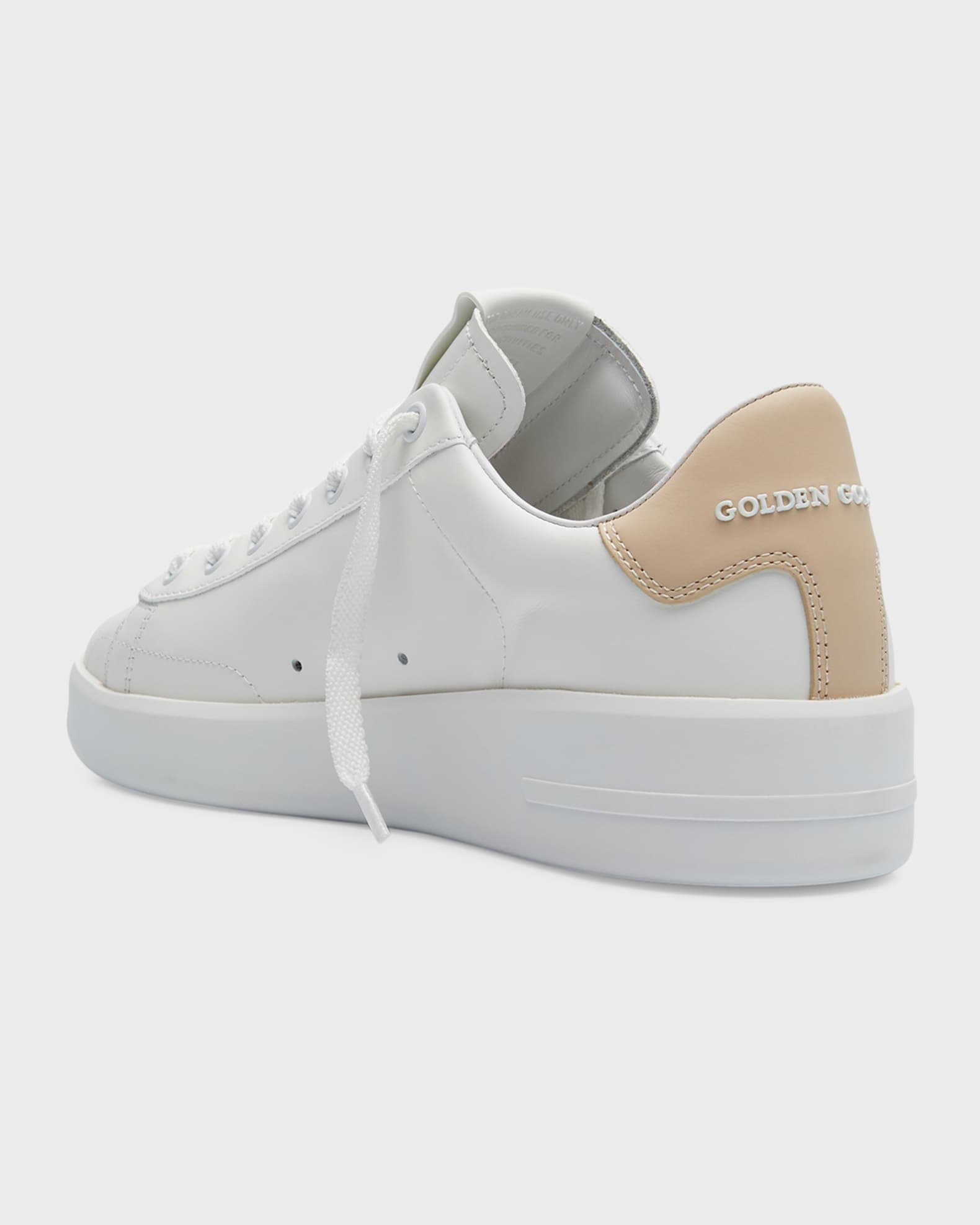 Golden Goose Pure Star Bicolor Leather Low-Top Sneakers