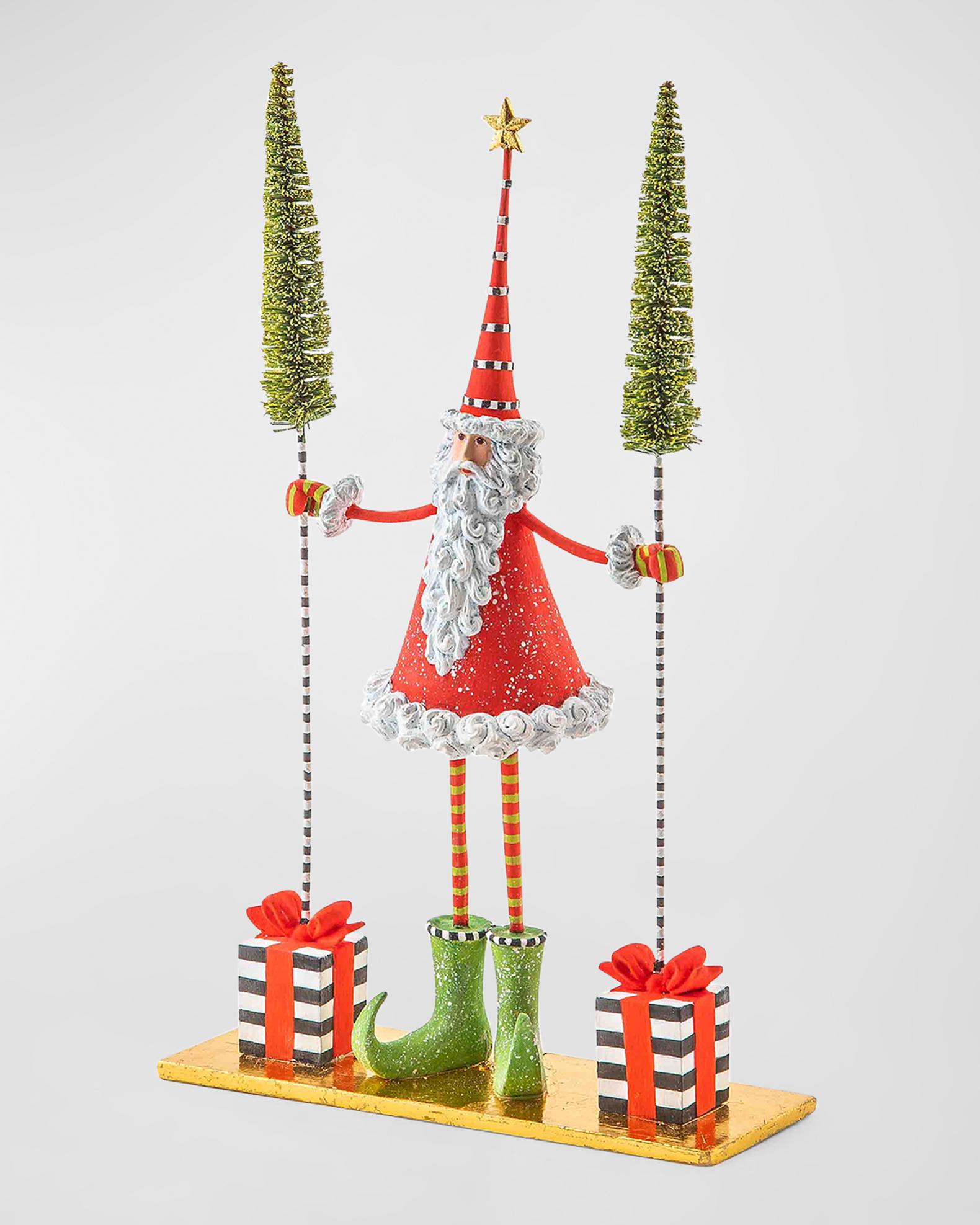 Patience Brewster Santa Gift Tree Figure | Neiman Marcus