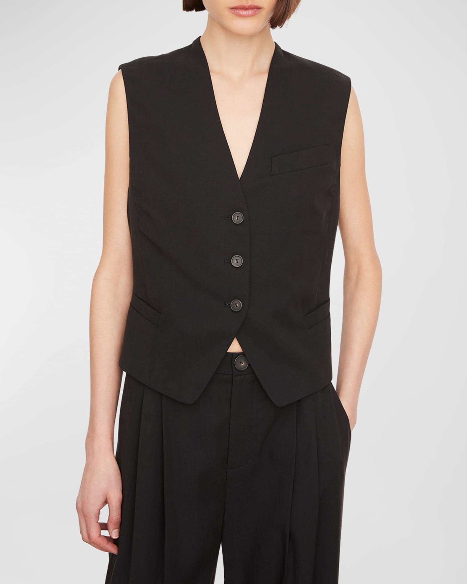 Vince Drapey Tencel Vest | Neiman Marcus