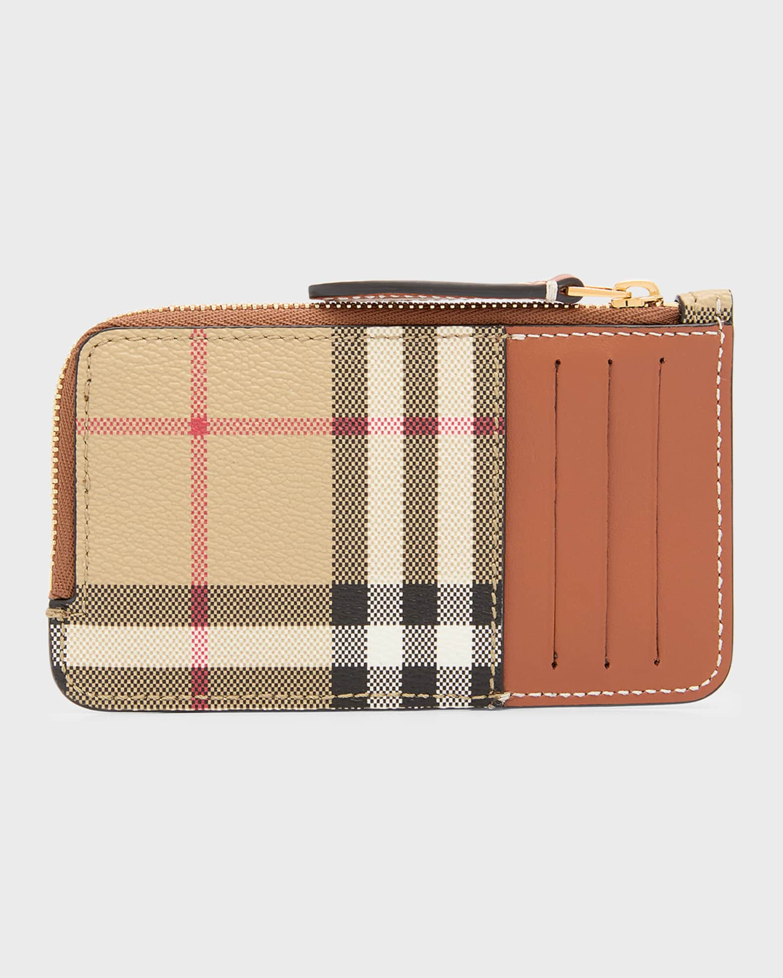 Burberry Somerset Check Zip Wallet