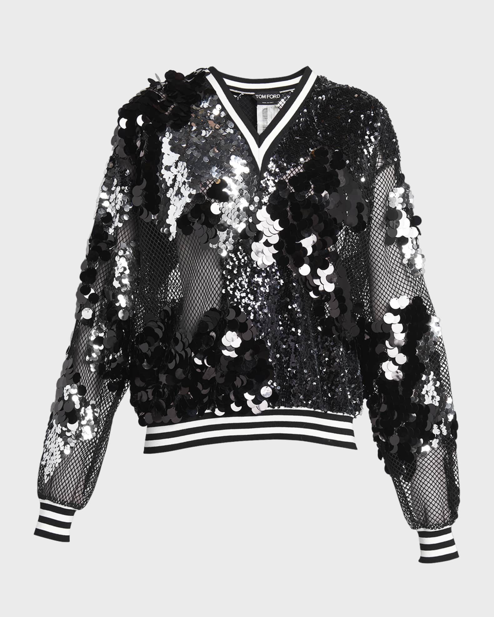 Sequins Mesh Jersey Collection Neiman Marcus