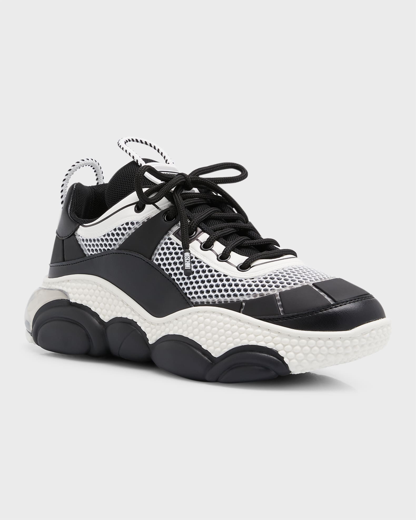 Moschino Men's Teddy Bubble Mesh Fashion Sneakers | Neiman