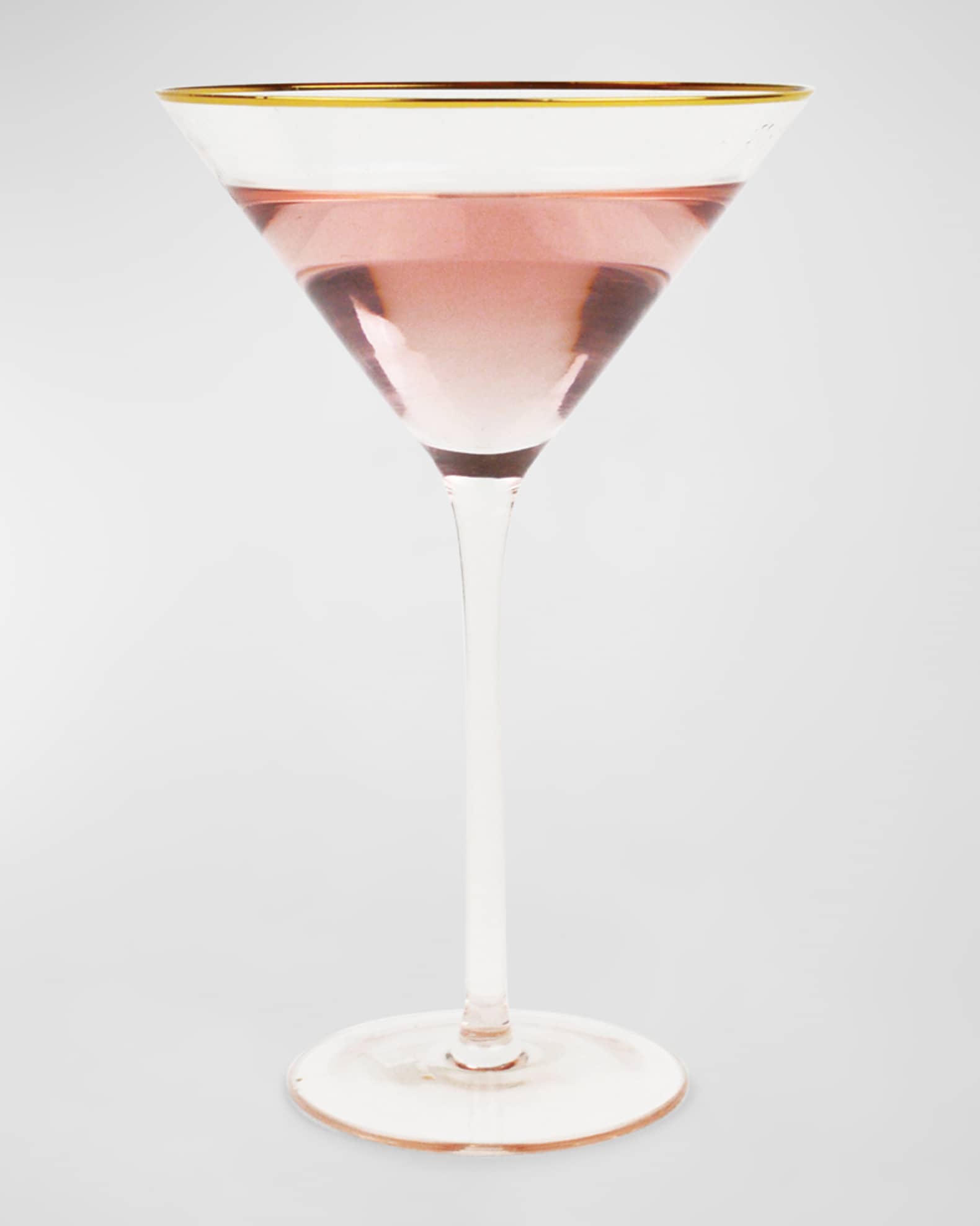 8 Oak Lane Light Pink Martini Glass