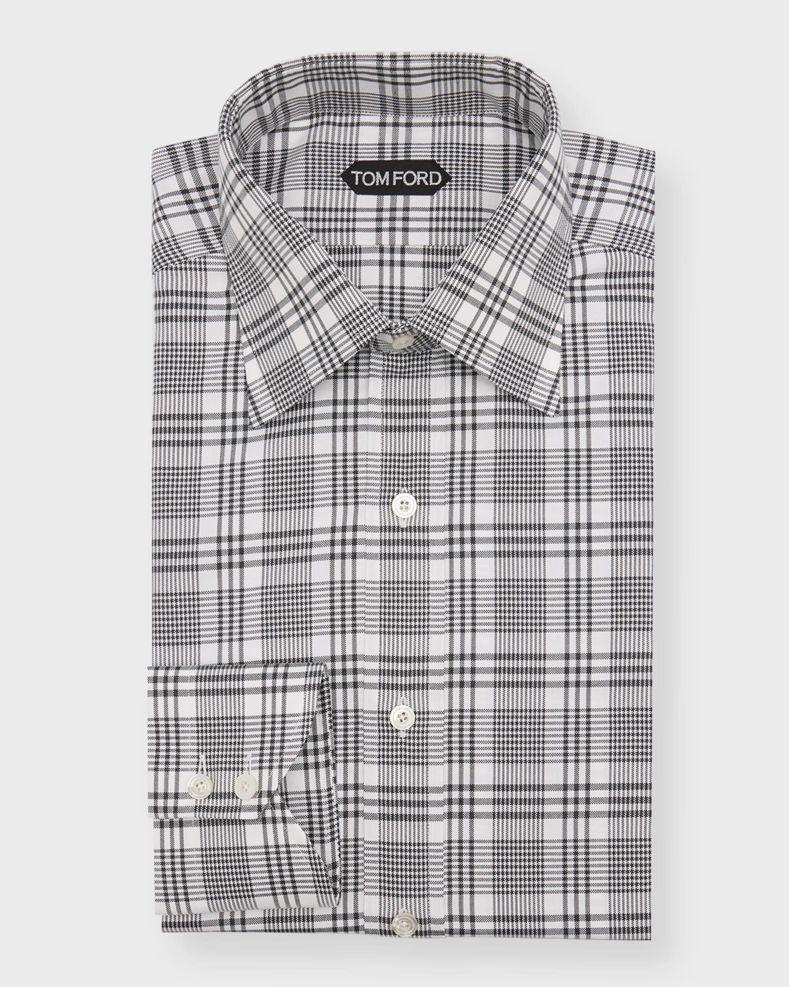 Men's Slim Fit Plaid Dress Shirt 0