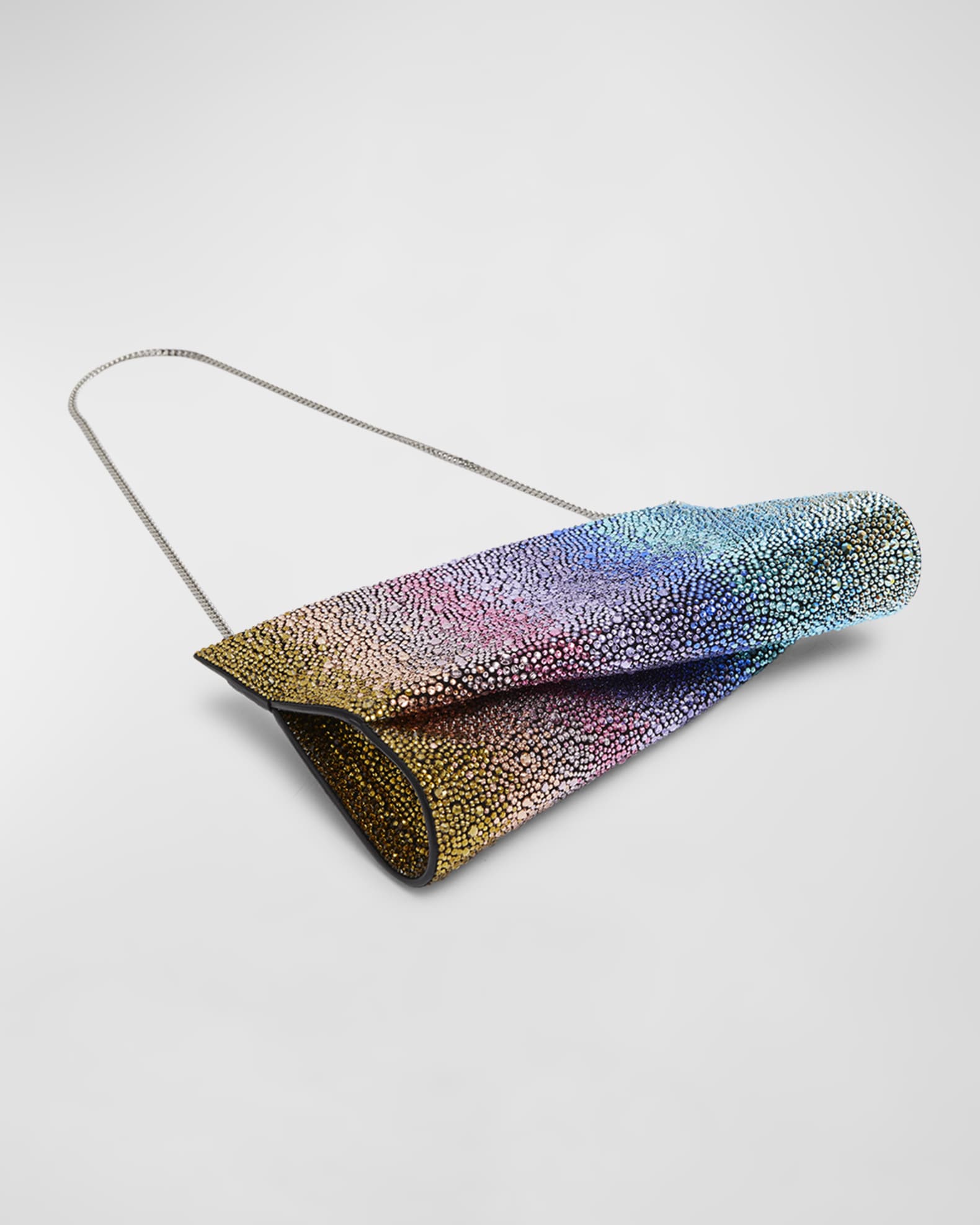 Loubitwist Small Cluctch in Rainbow Strass 1
