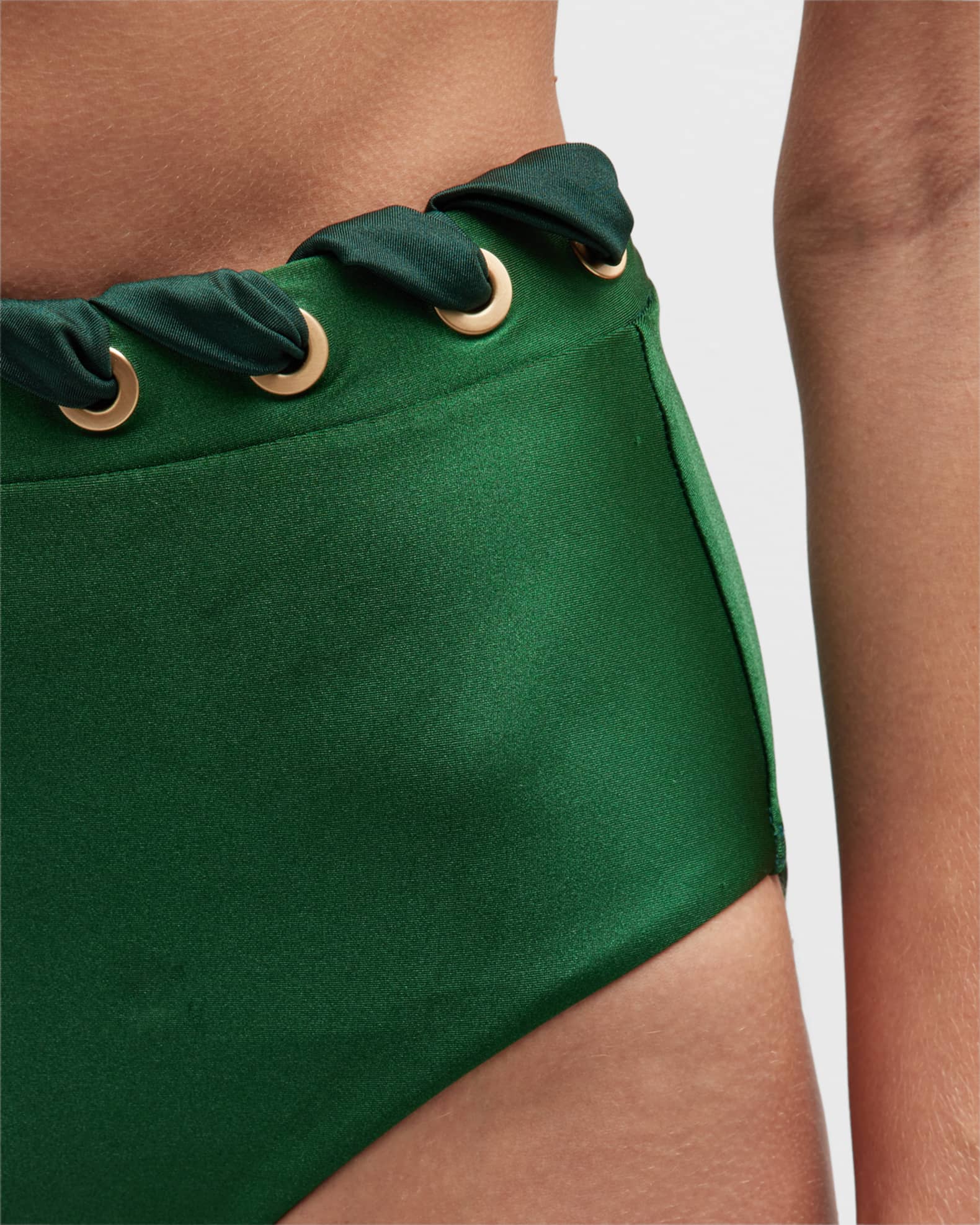 Zimmermann Devi Eyelet HighWaist Bikini Bottoms Neiman Marcus