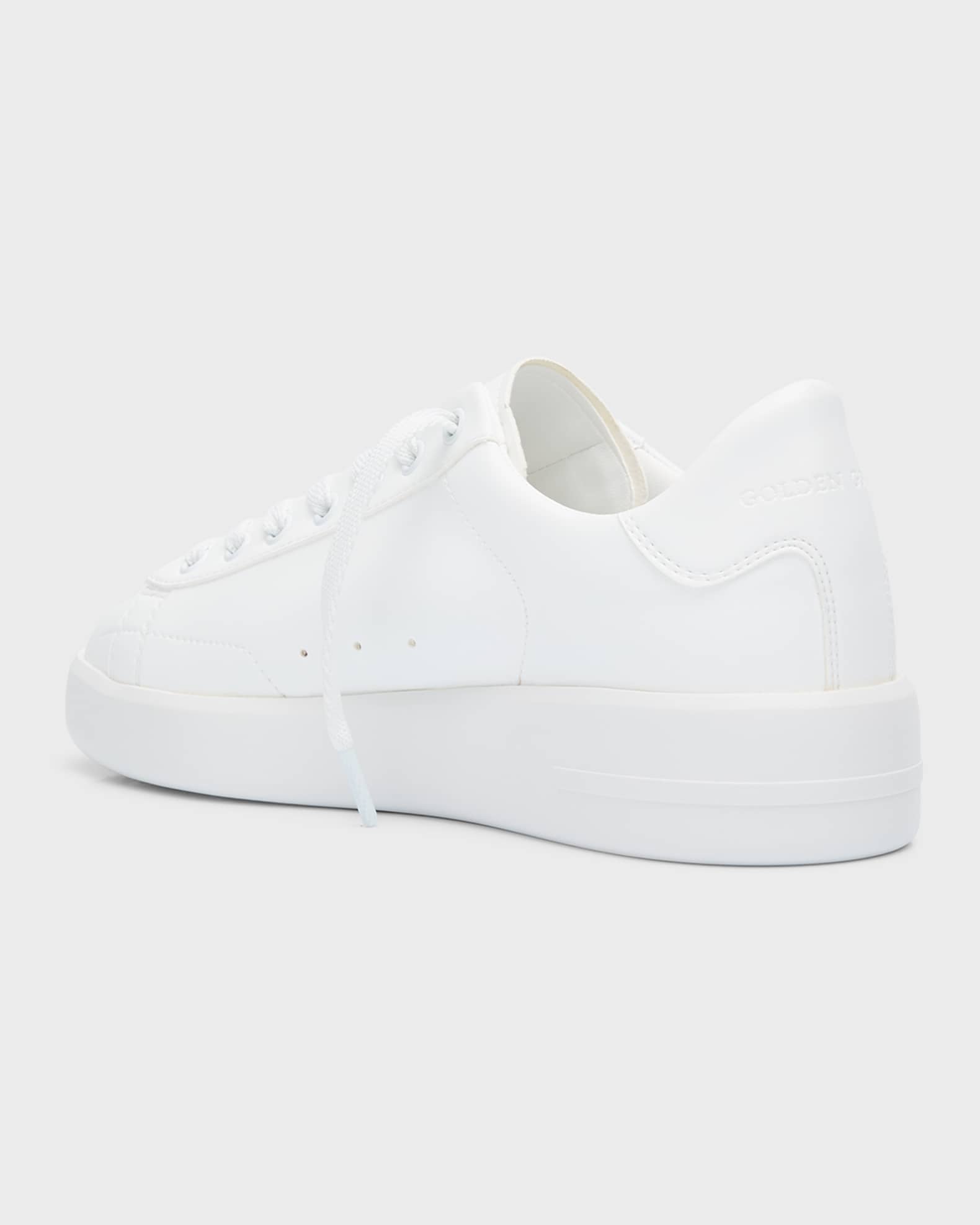 スニーカー Golden Goose Purestar Sneakers In White Vegan Leather Golden Goose Women's White Pure Star Vegan Low-Top Sneaker