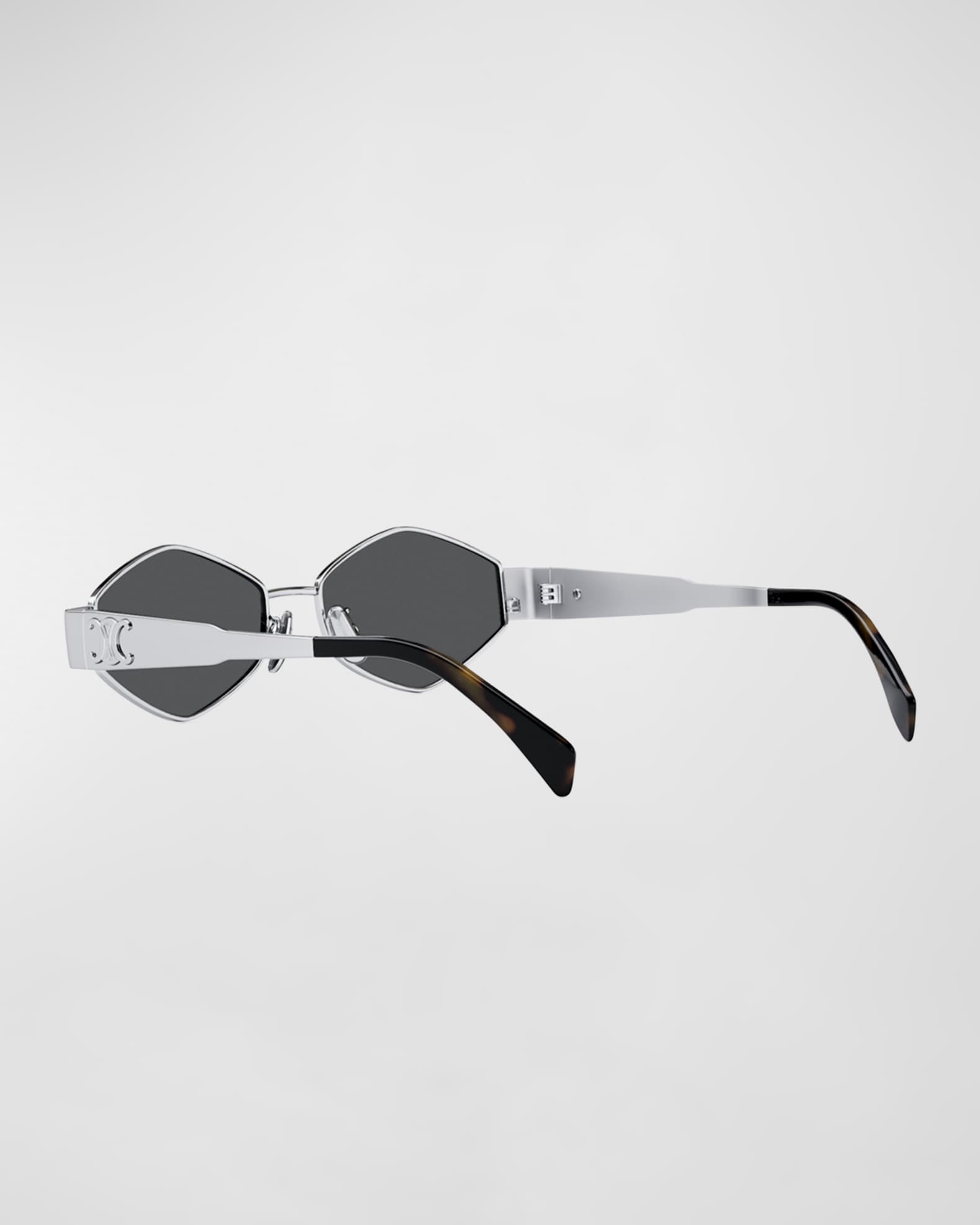 Triomphe Round Metal & Acetate Sunglasses  1