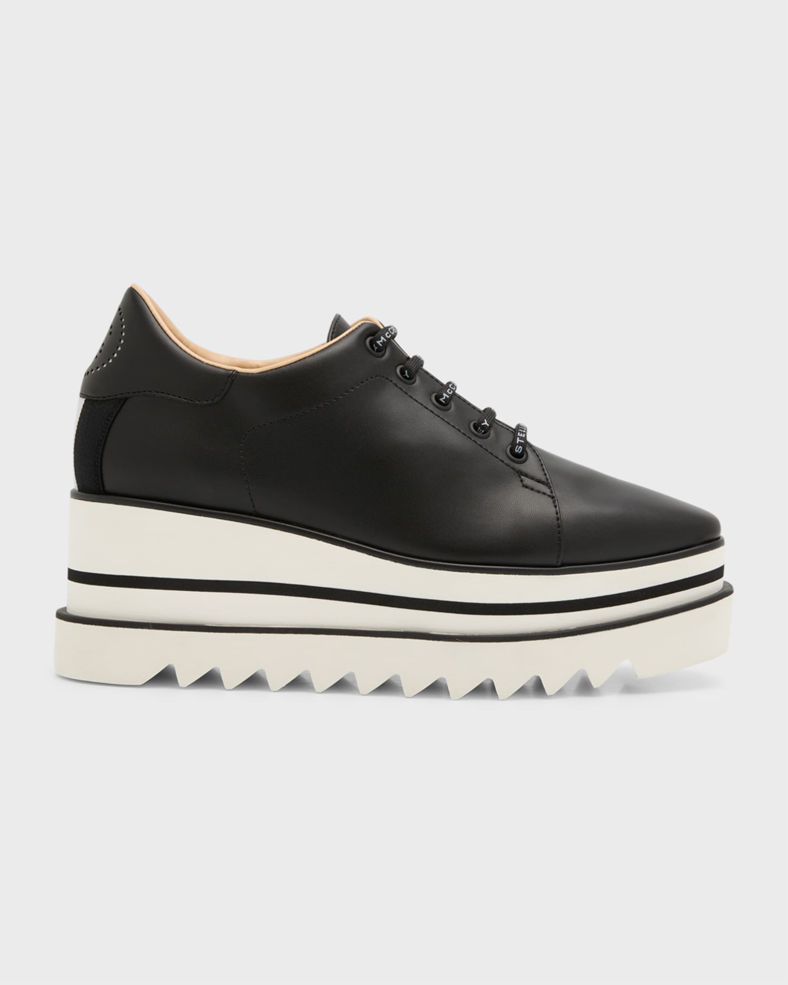 Stella McCartney Sneakelyse Vegan Logo Platform Loafers Neiman Marcus
