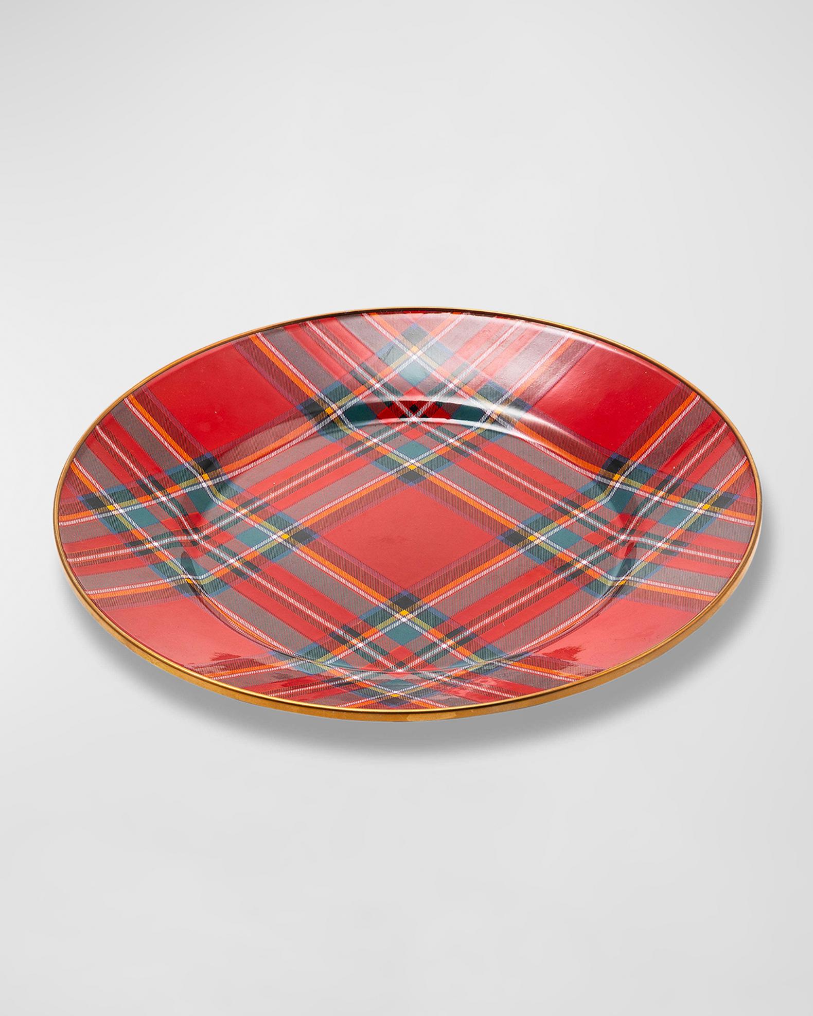 MacKenzie-Childs - Tartastic Enamel - Salad Dessert Plate Red