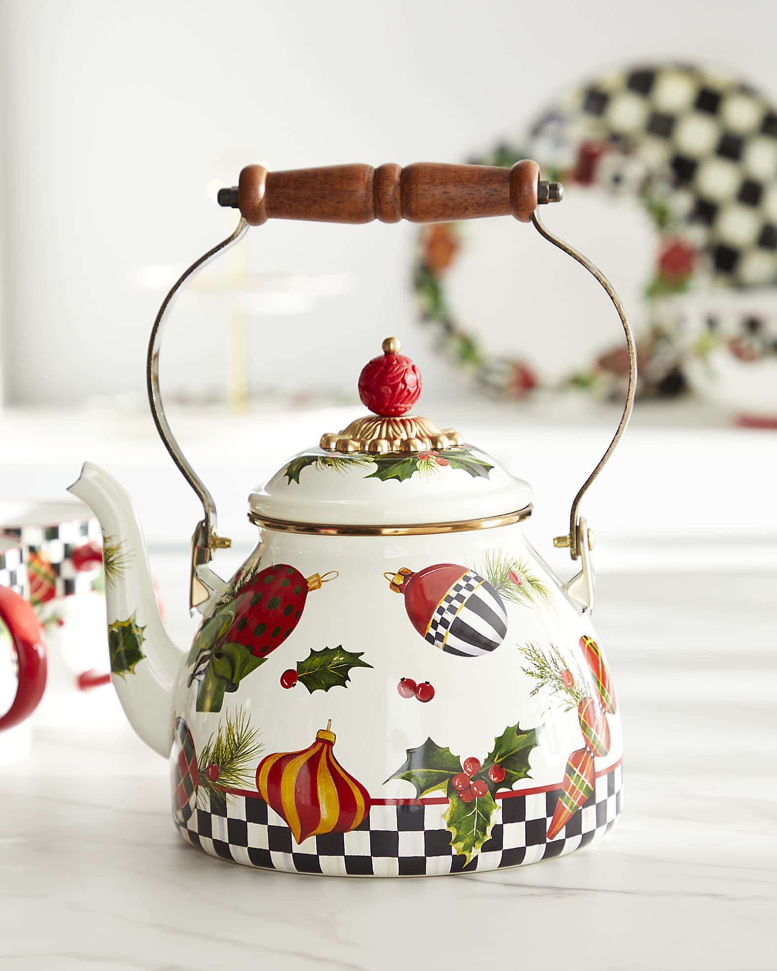 Deck The Halls Tea Kettle 2 Qt